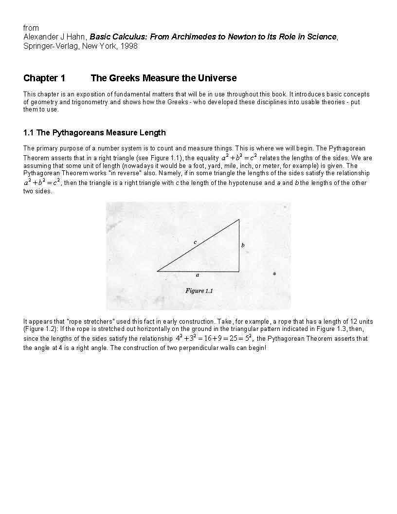 Analytic Trigonometry