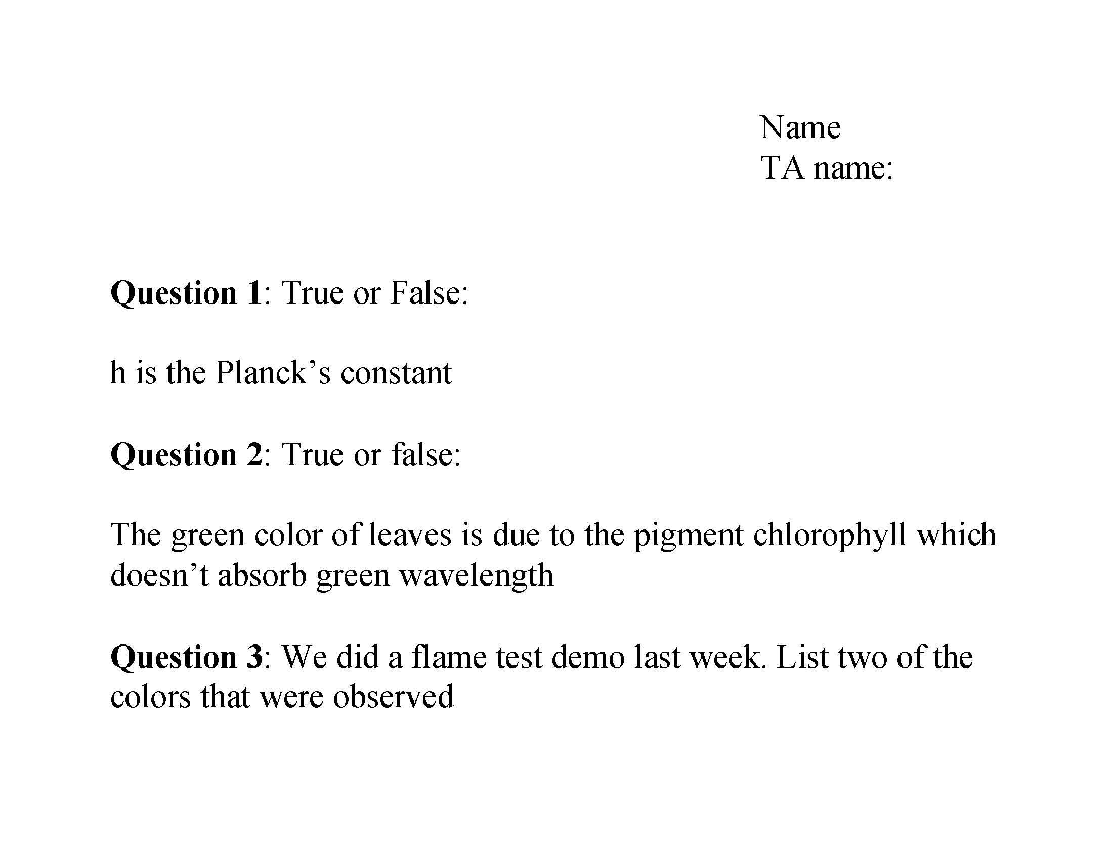 GENERAL CHEMISTRY