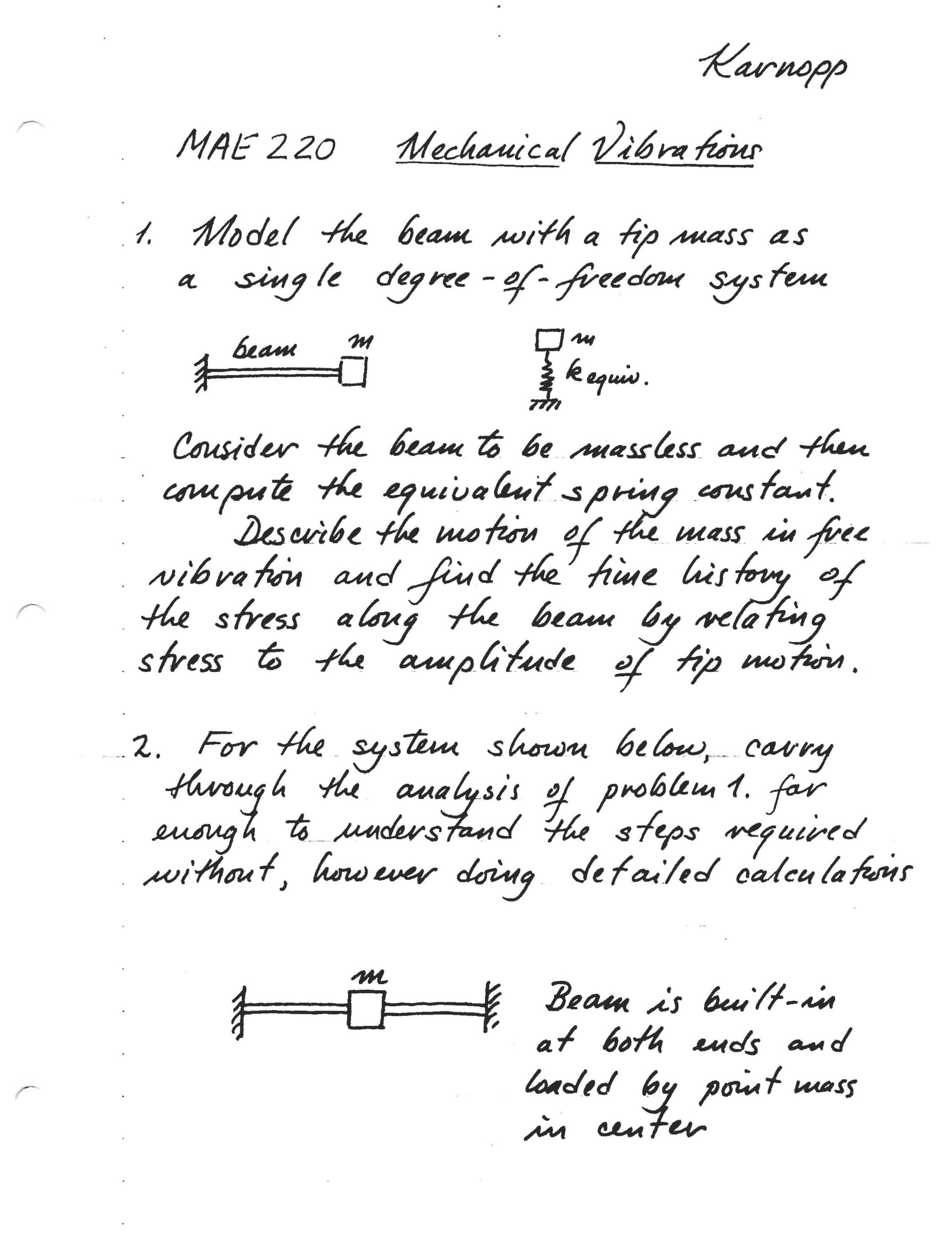 Mechanical Vibrations