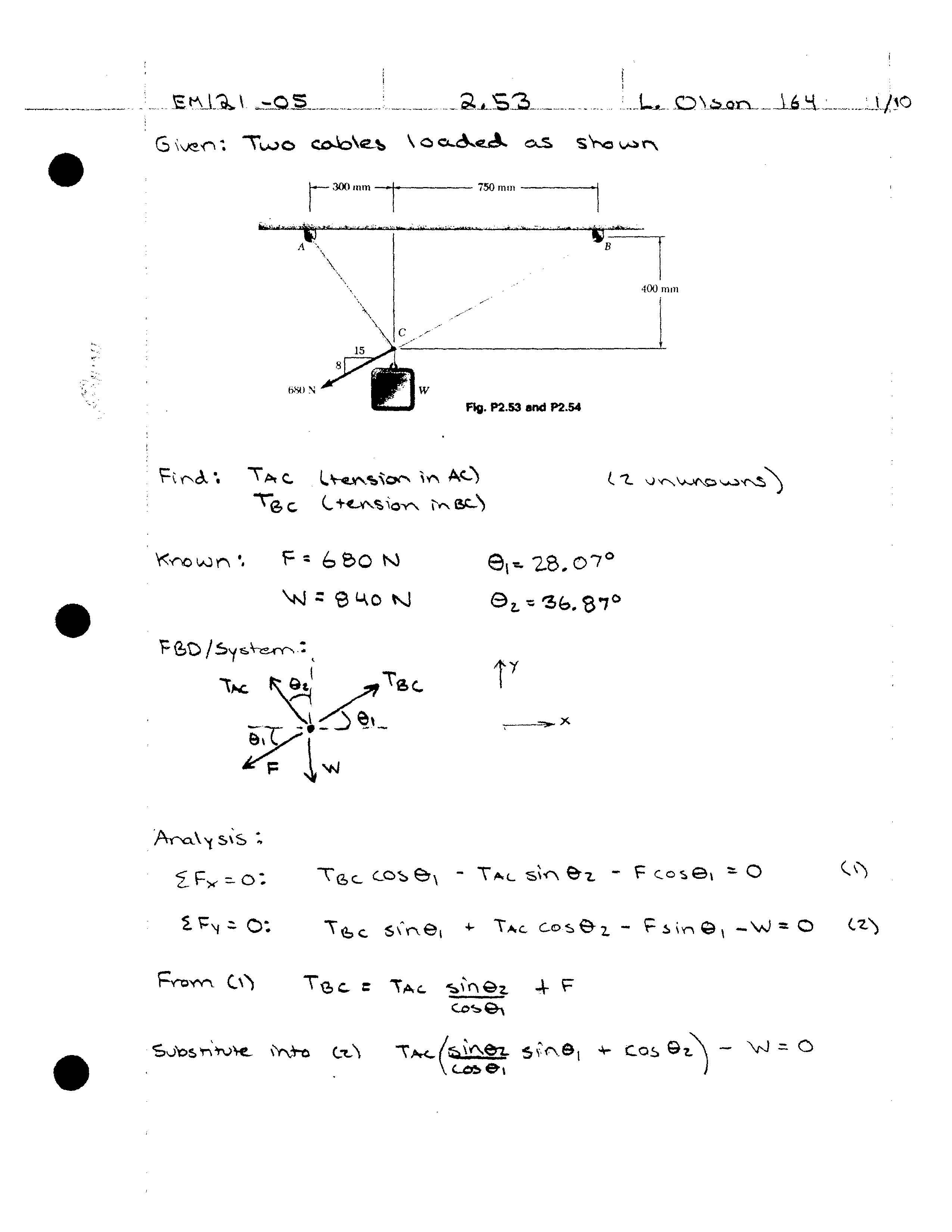 Statics & Mechanics of Matls I