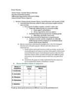 Strain Theories Class Notes