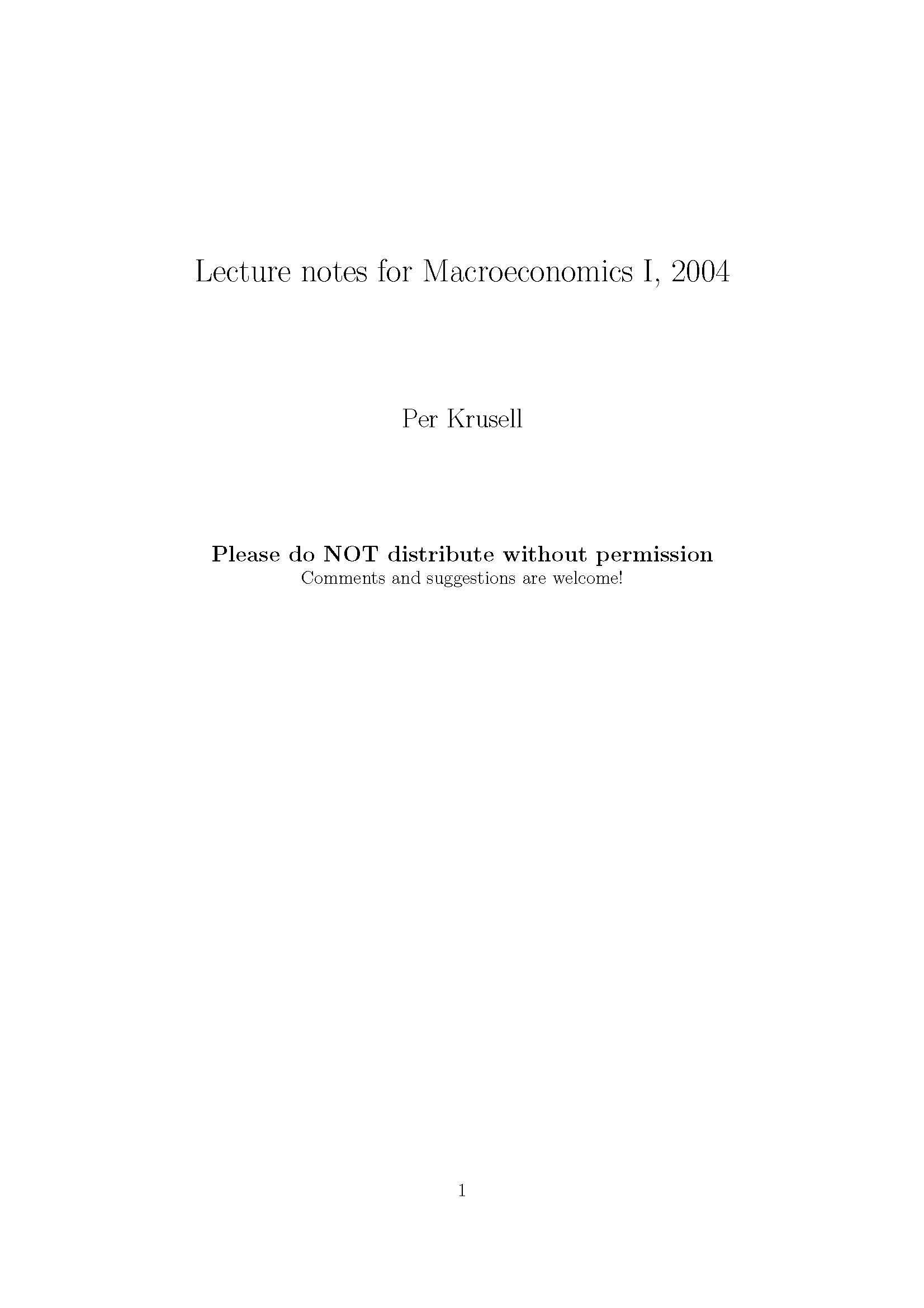 Gen Econ TheoryMacroeconomics