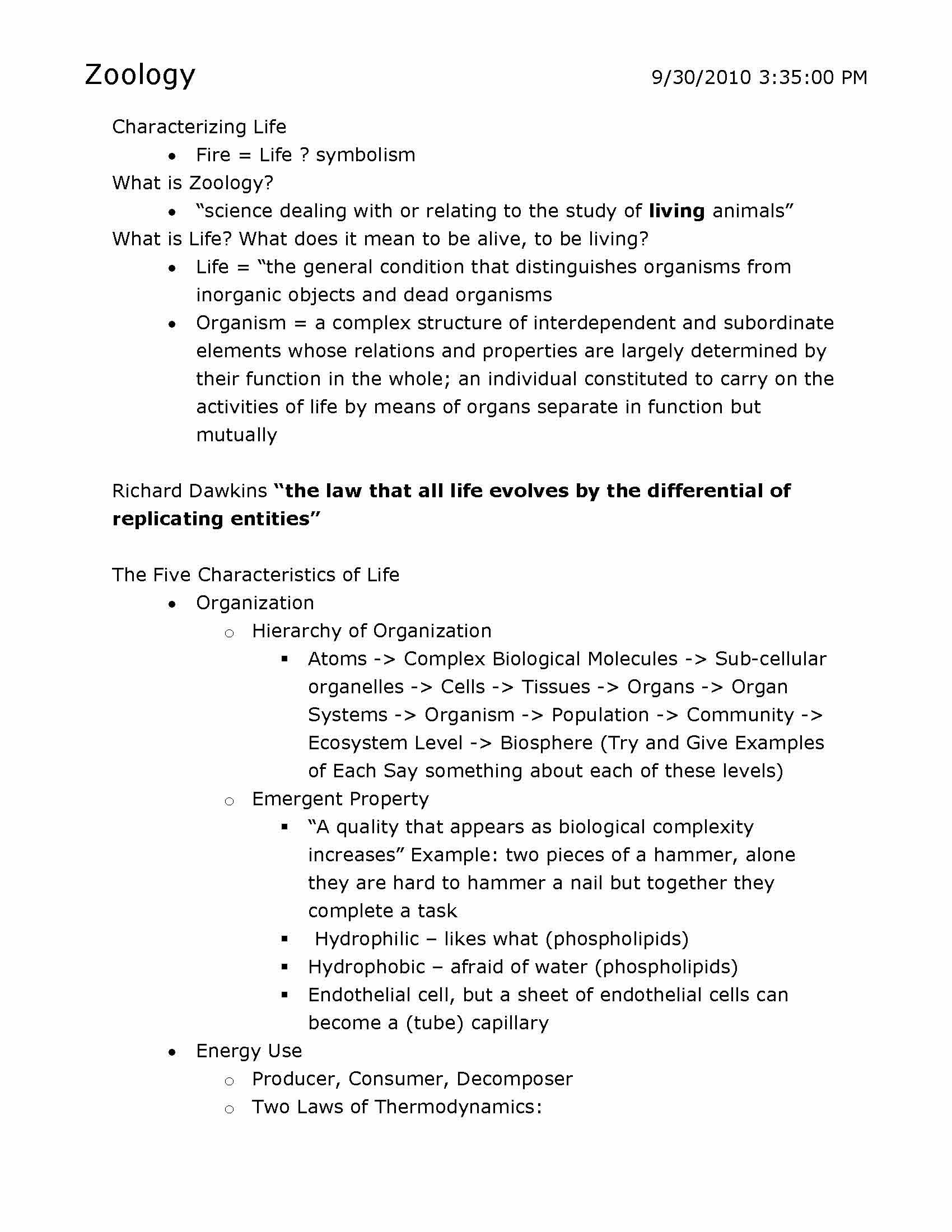 Introductory Zoology