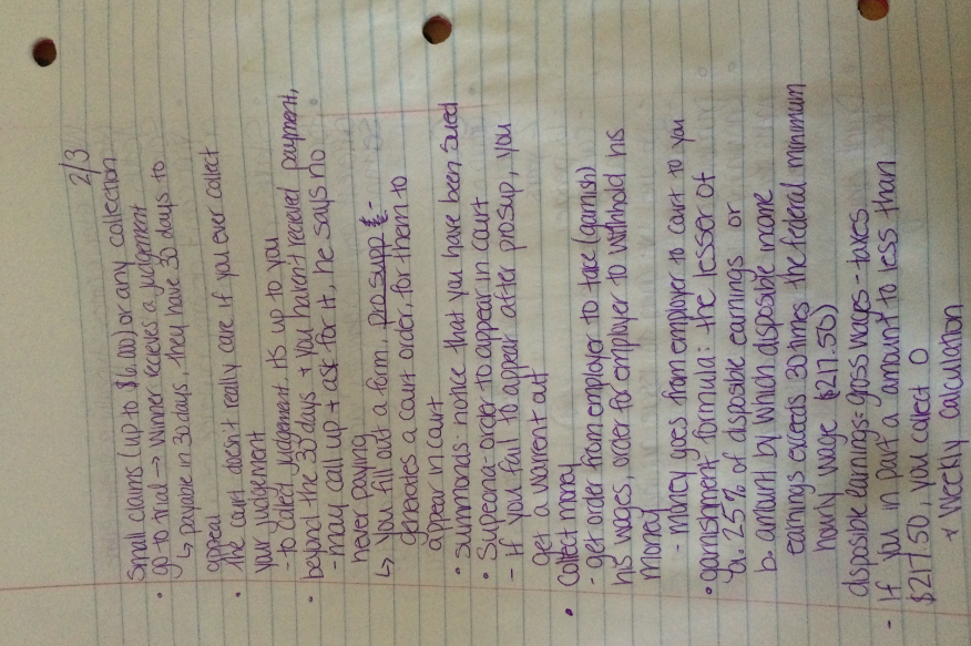 Week 2/2 class notes