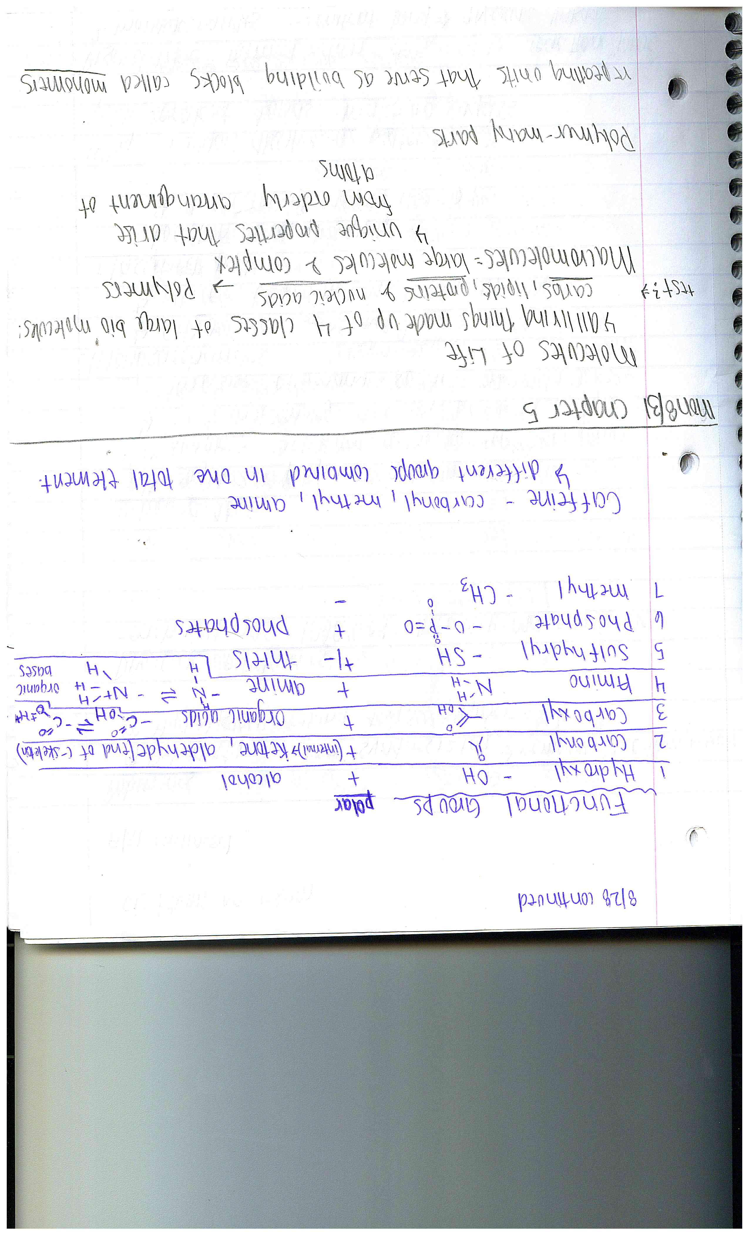 notes through test 1 