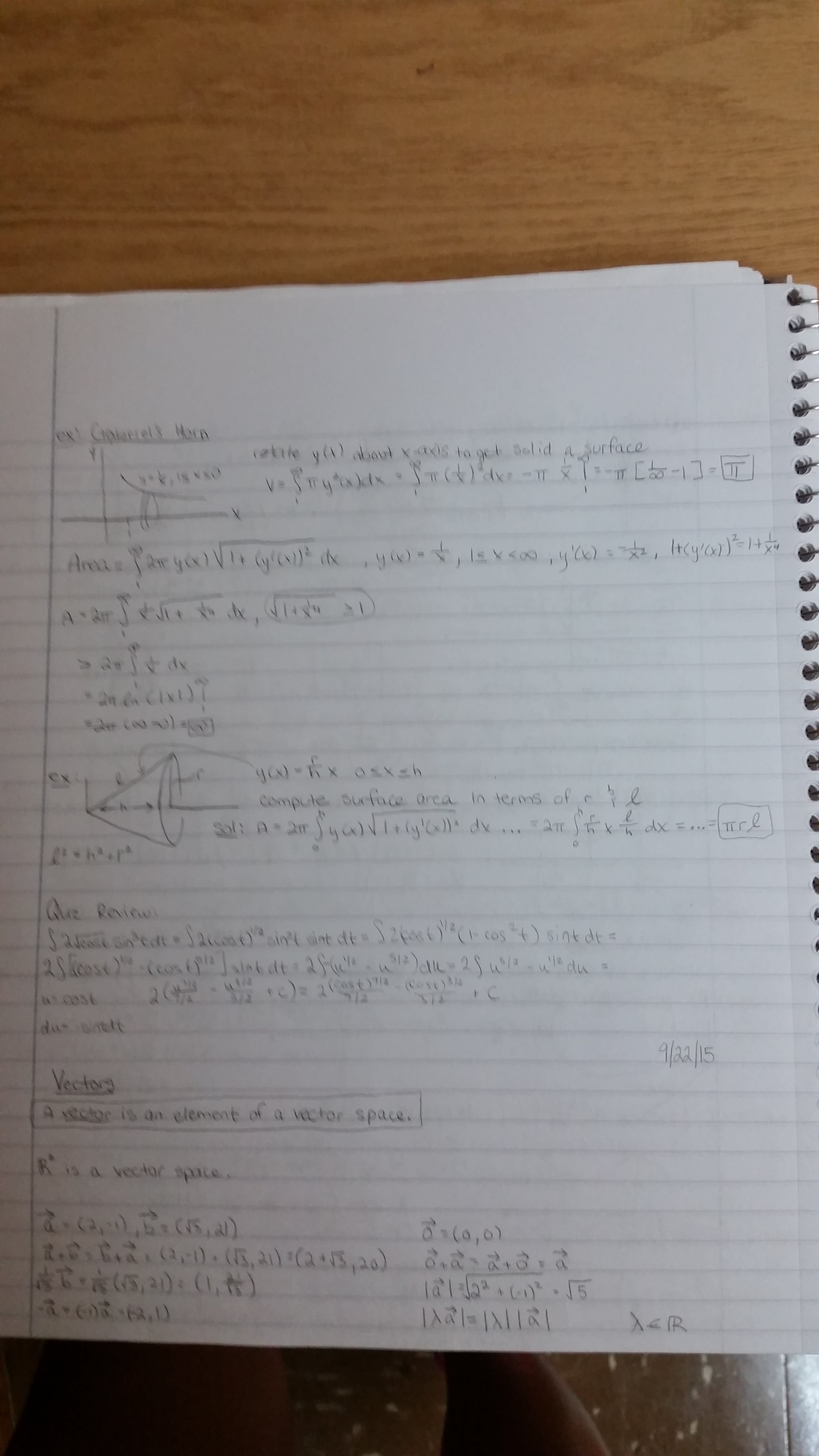 calc II notes - week 4