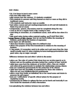 Unit 1: Spirit of the Law