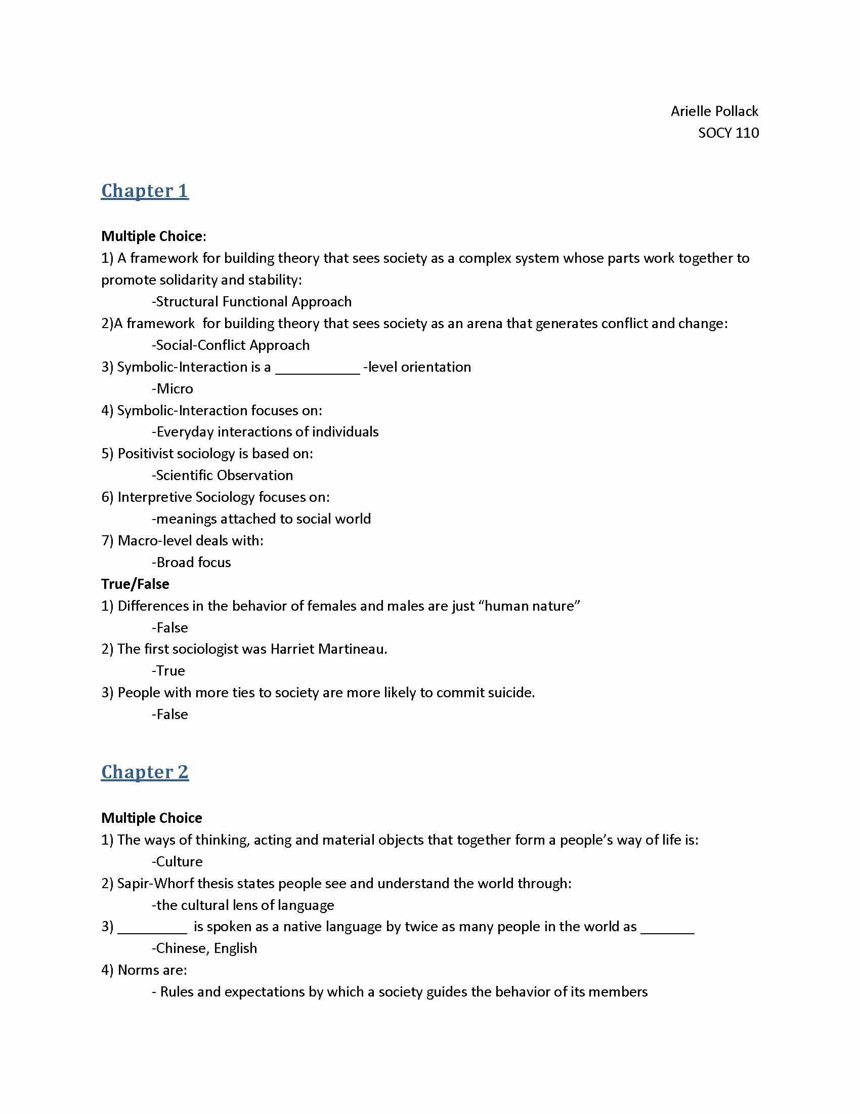Introduction to Sociology