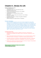 Chapter 6 - Design for Life