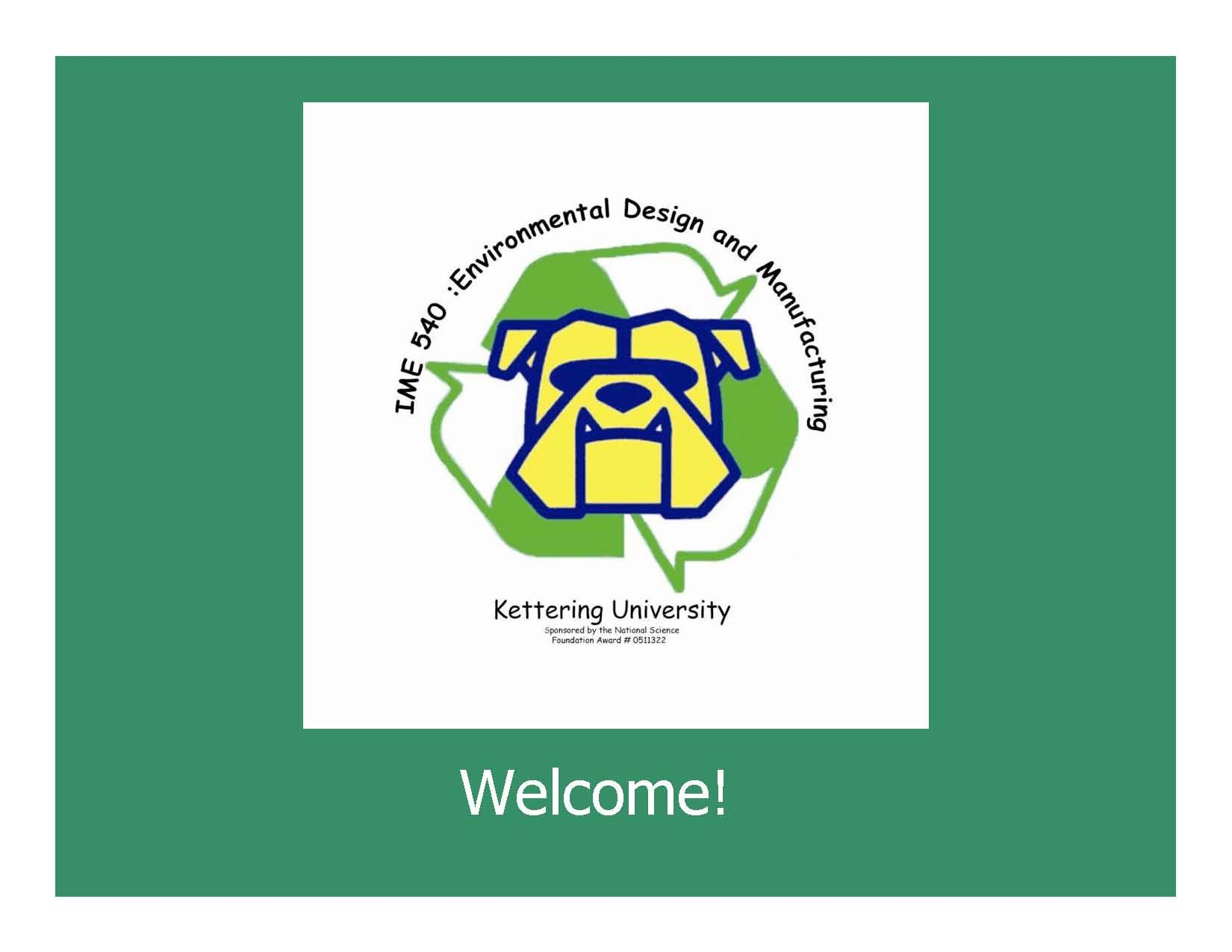 Environmentally Conscious Design