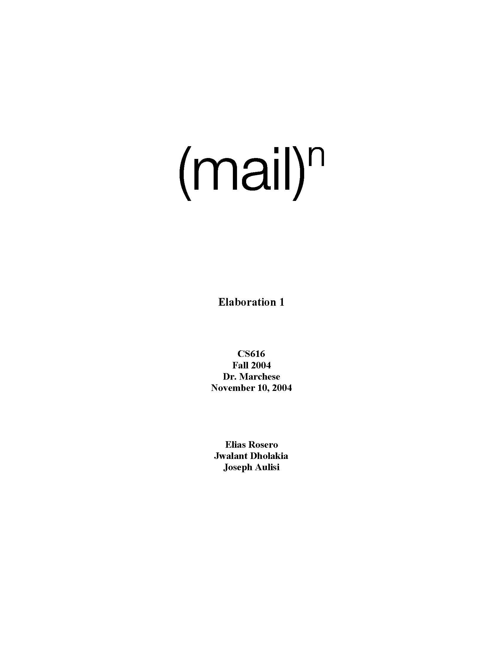 Software Engineering Seminar II