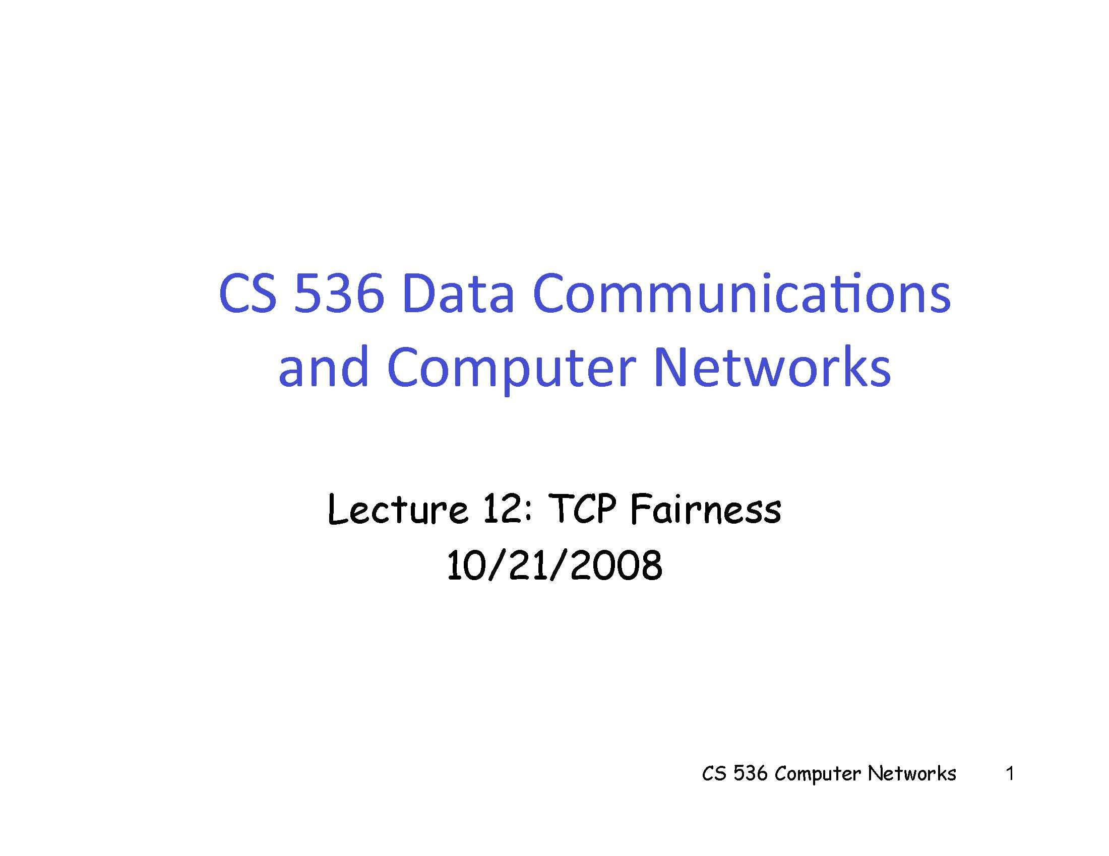 Data Communication And Computer Networks