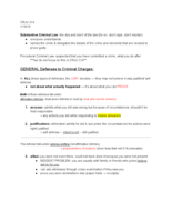 CRJU 314 Criminal Law