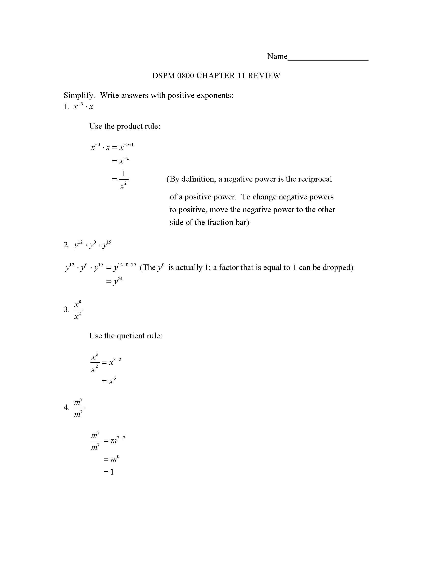Elementary Algebra
