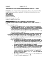 Lecture Notes for week 1