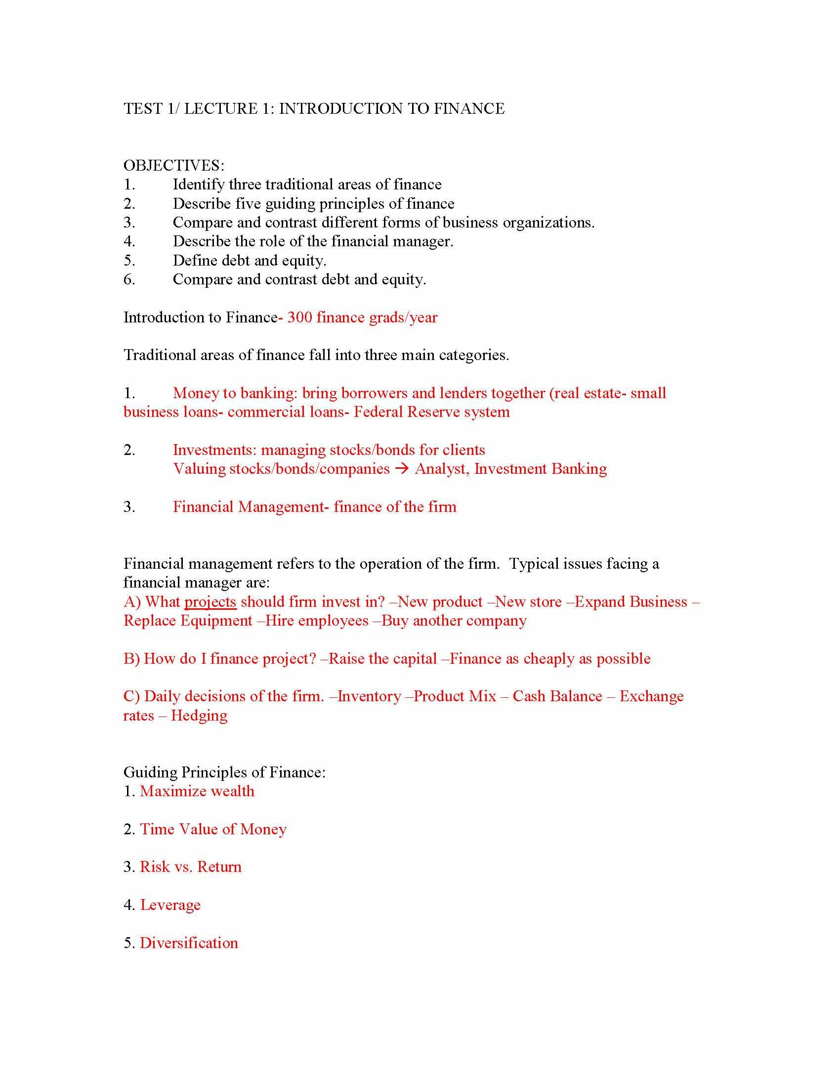 FINANCIAL MGMT