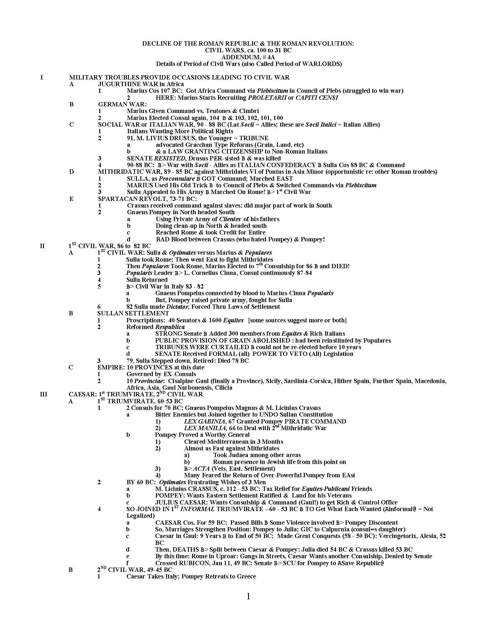 Senior Seminar in History