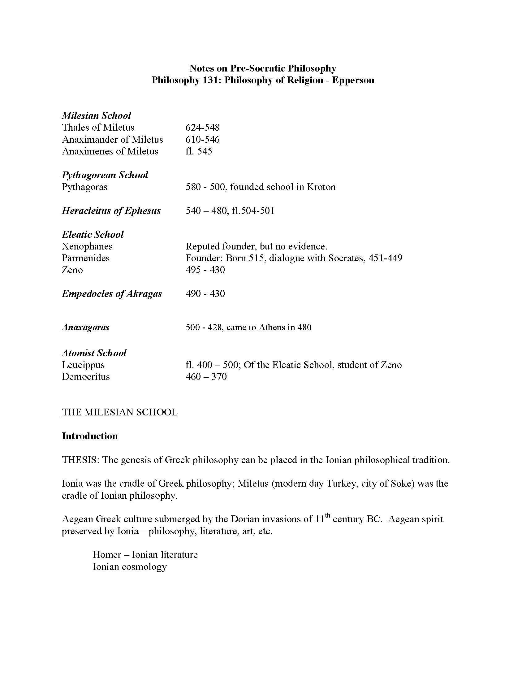 Philosophy Of Religion