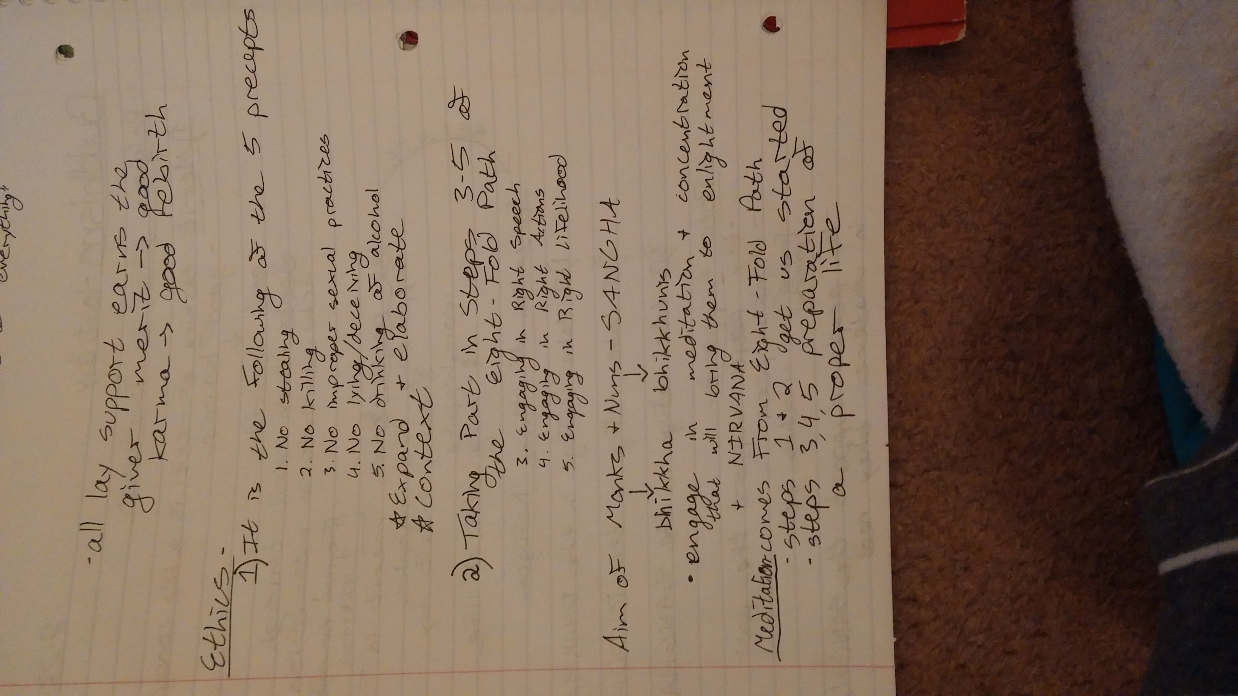 Week 2 Notes- Buddhism
