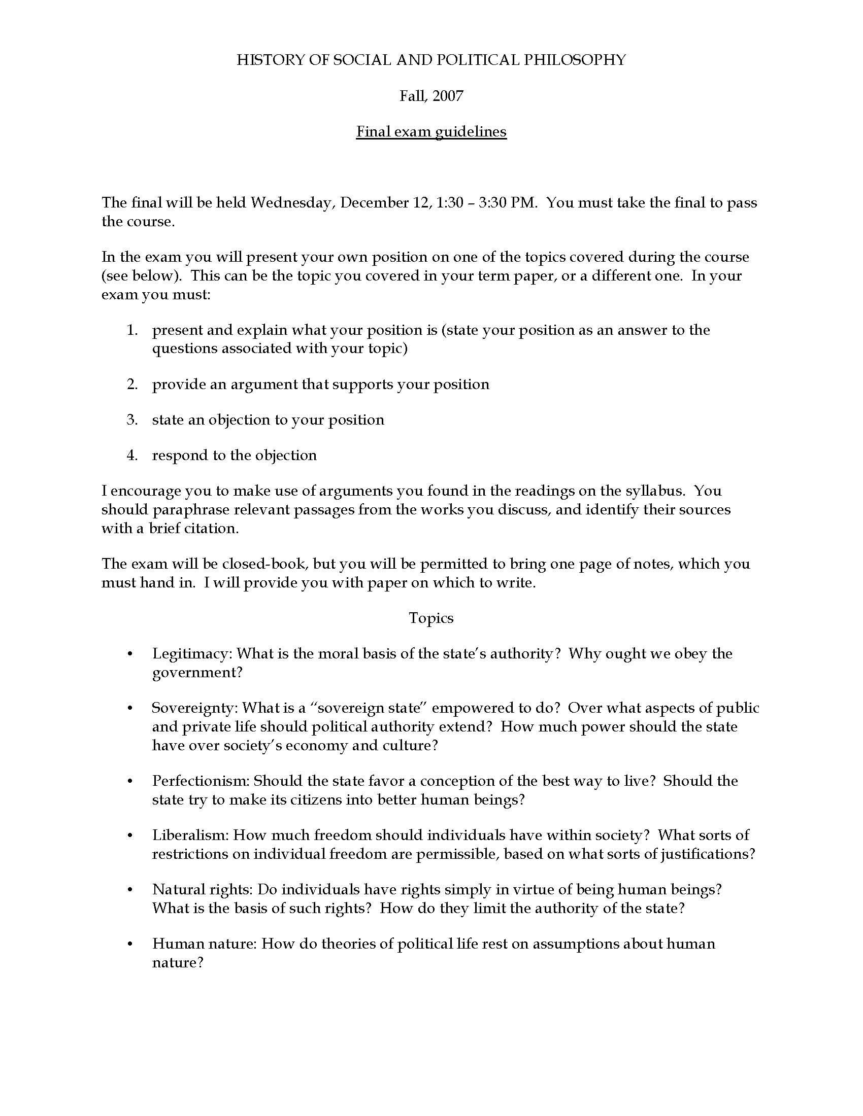 History of Social and Political Philosophy