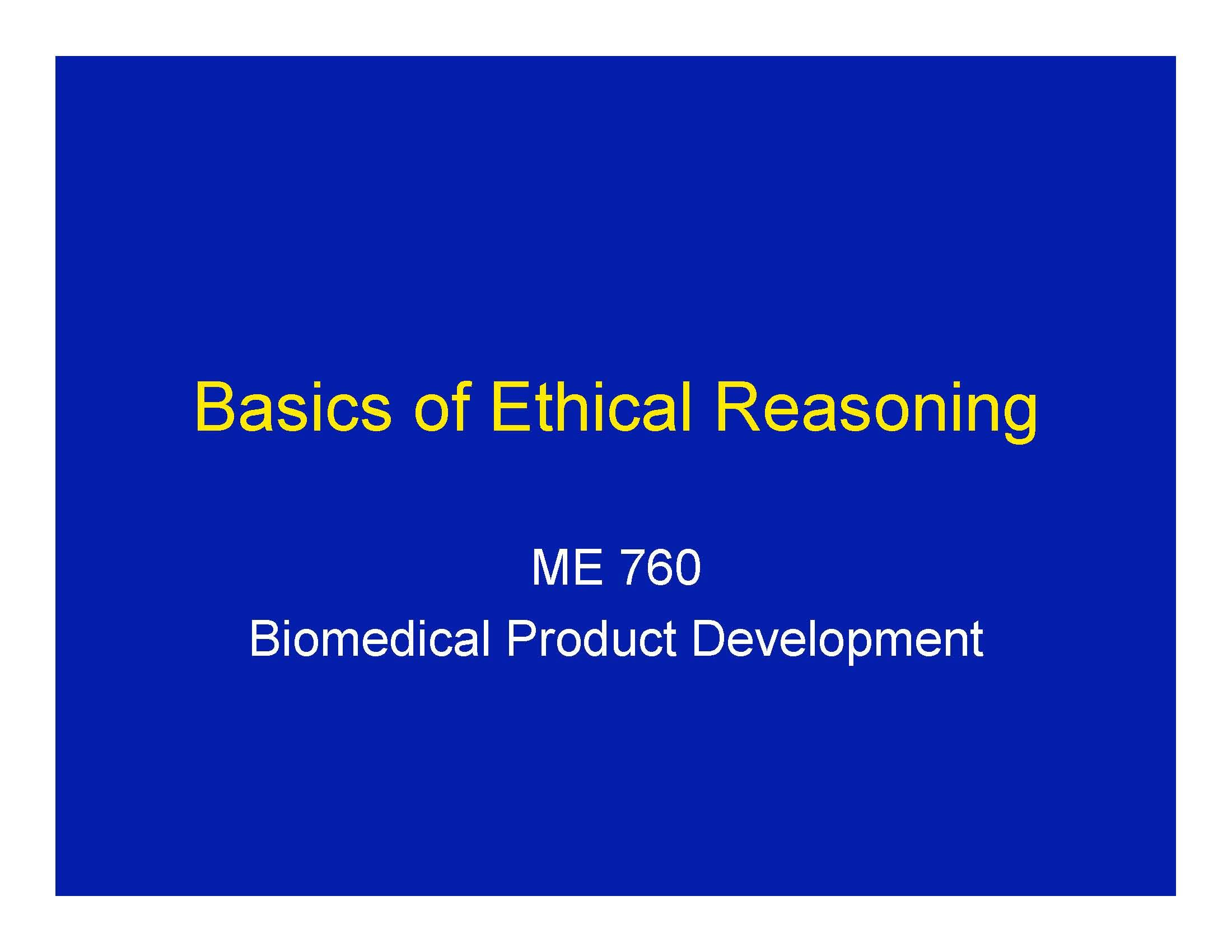 Biomedical Product Development