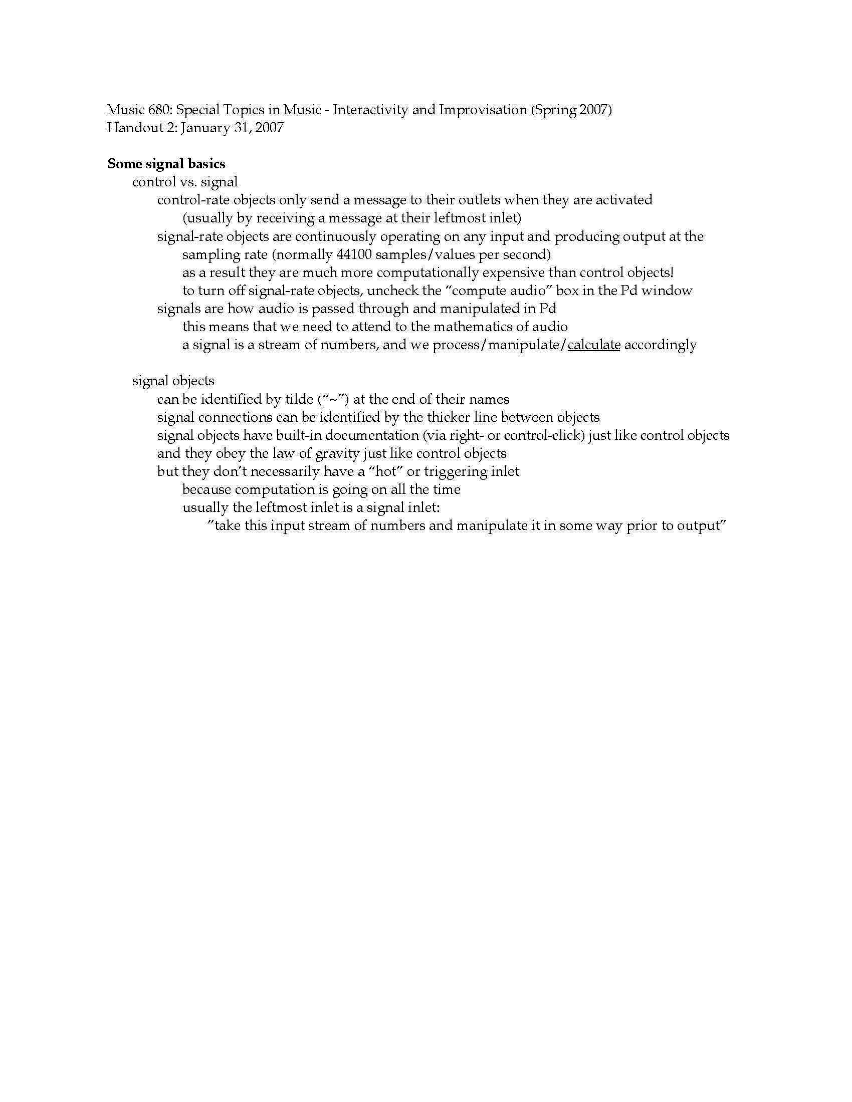 Special Studies in Music