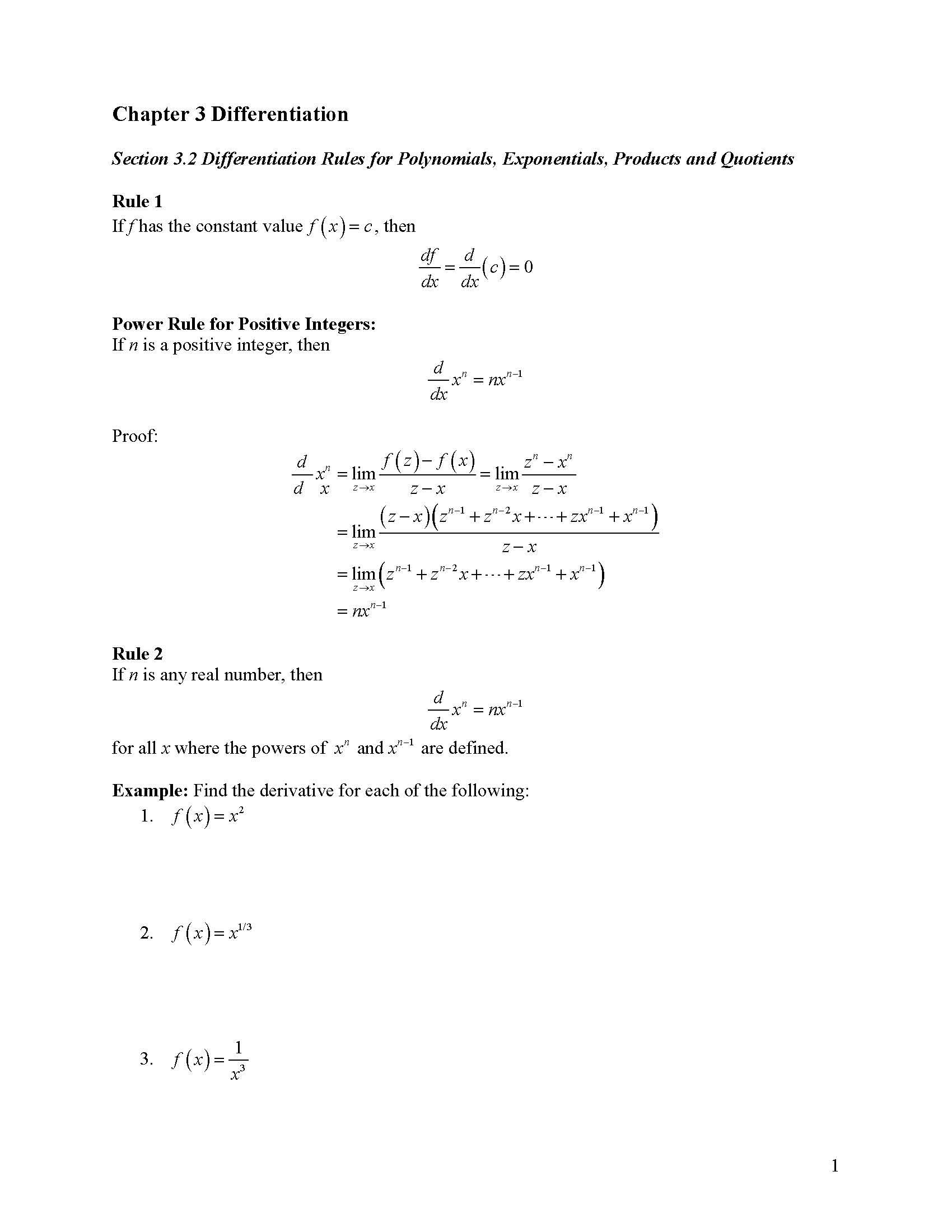 Calculus & Analytic Geometry I