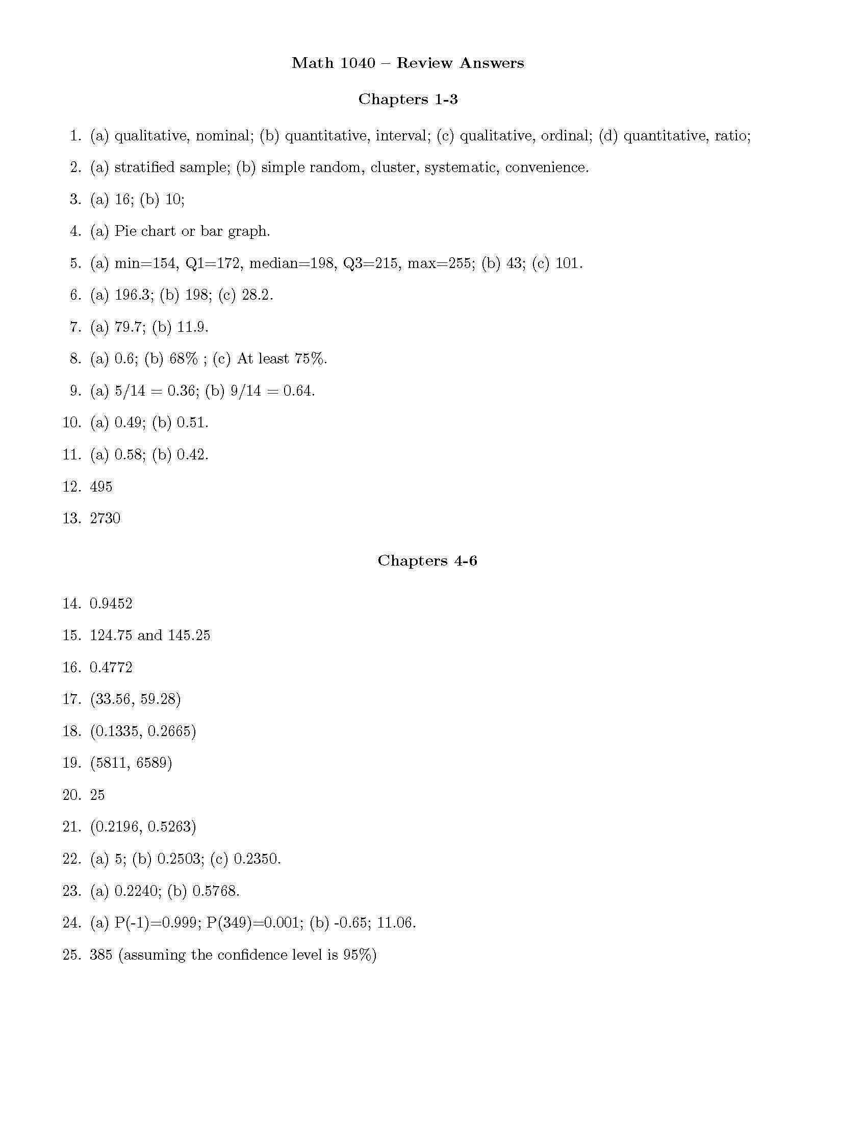 Statistics