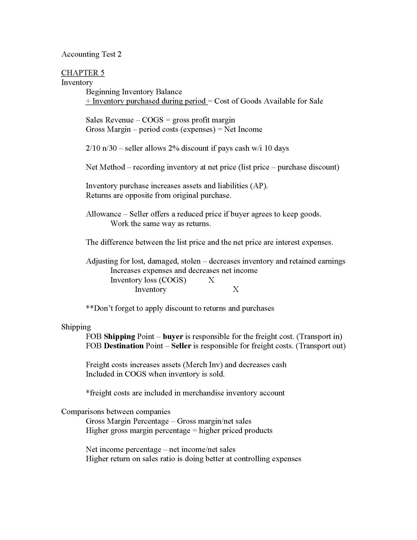 FINANCIAL ACCOUNTING
