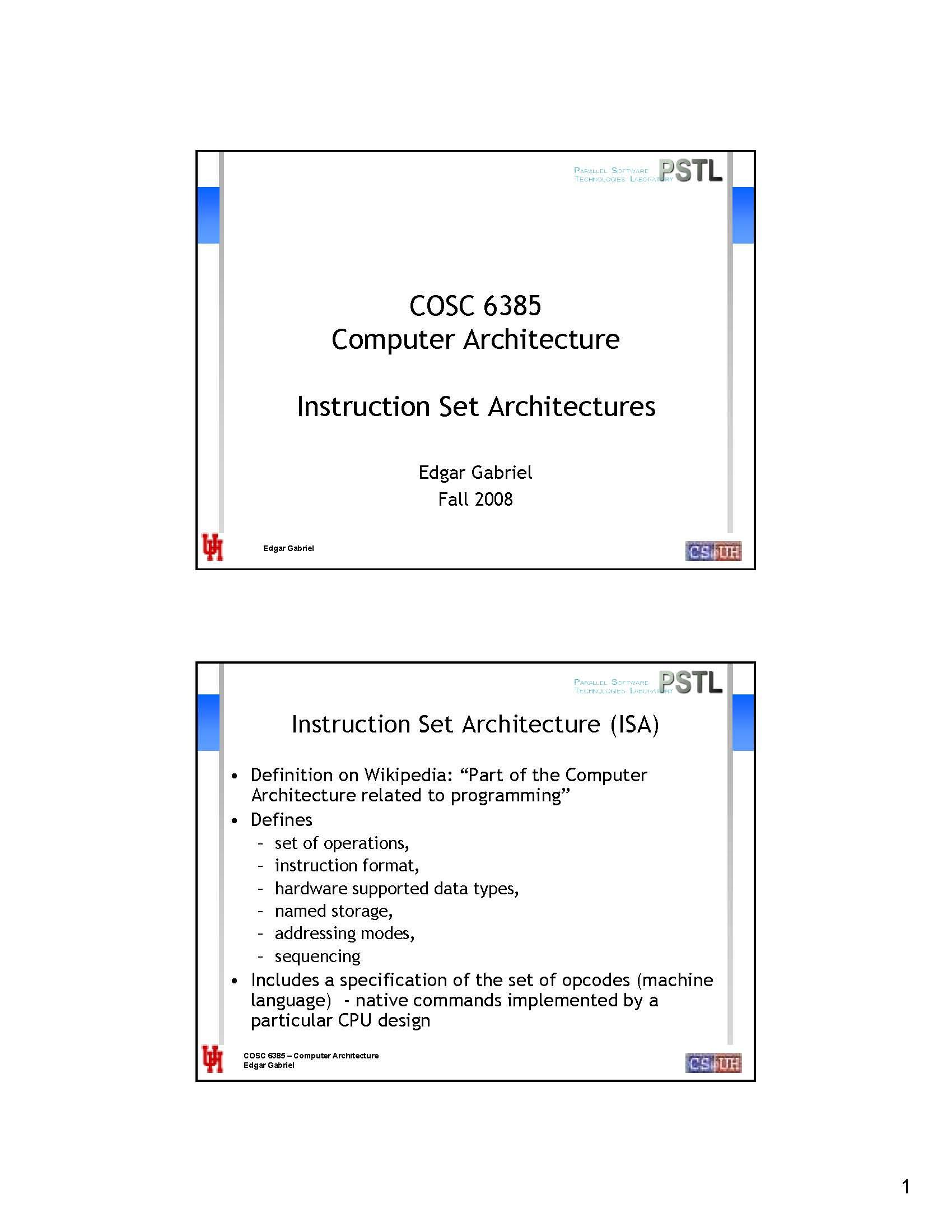 Computer Architecture