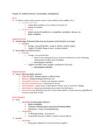 Chapter 14: Habitat Selection, Territoriality, and Migration