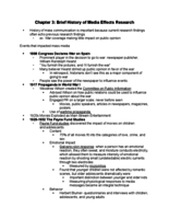 Week 2: Brief History of Media Effects Research
