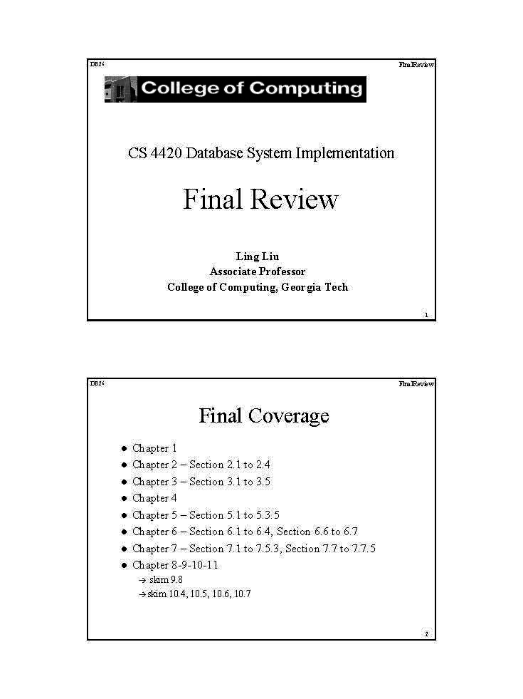 Database Sys Implement