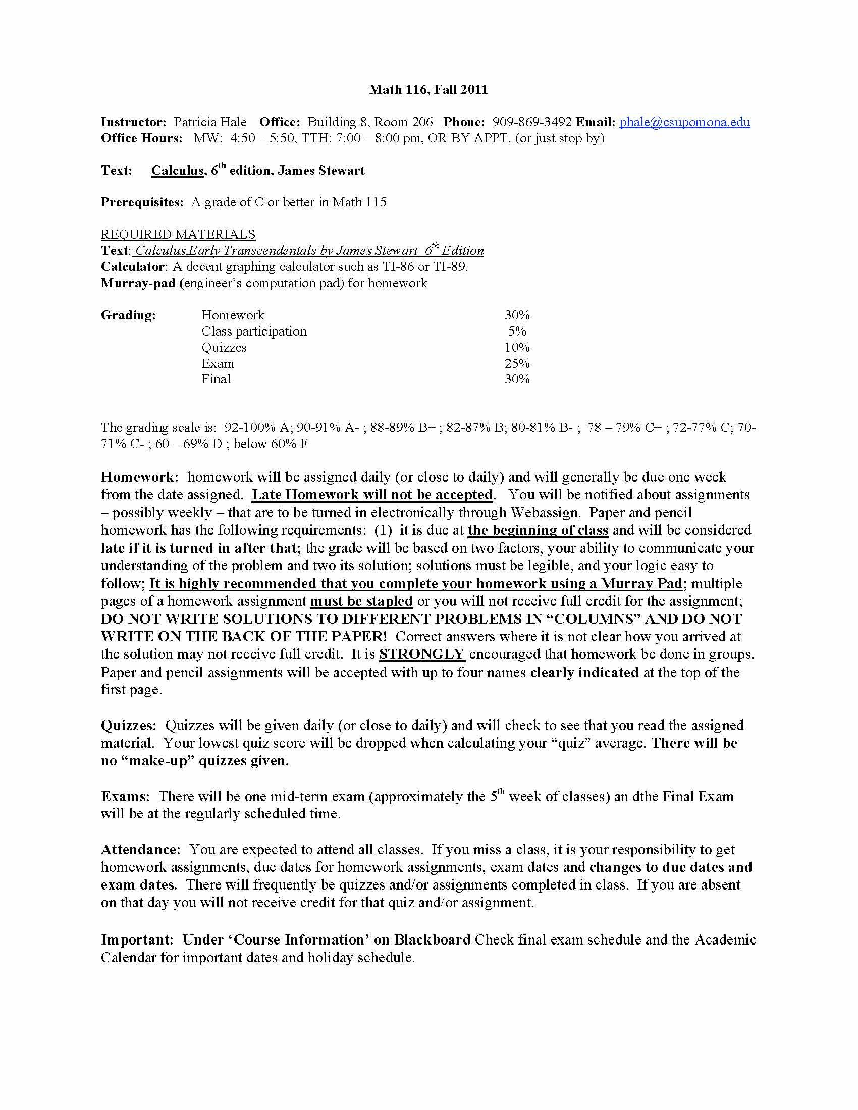 Analytic Geometry and Calculus III