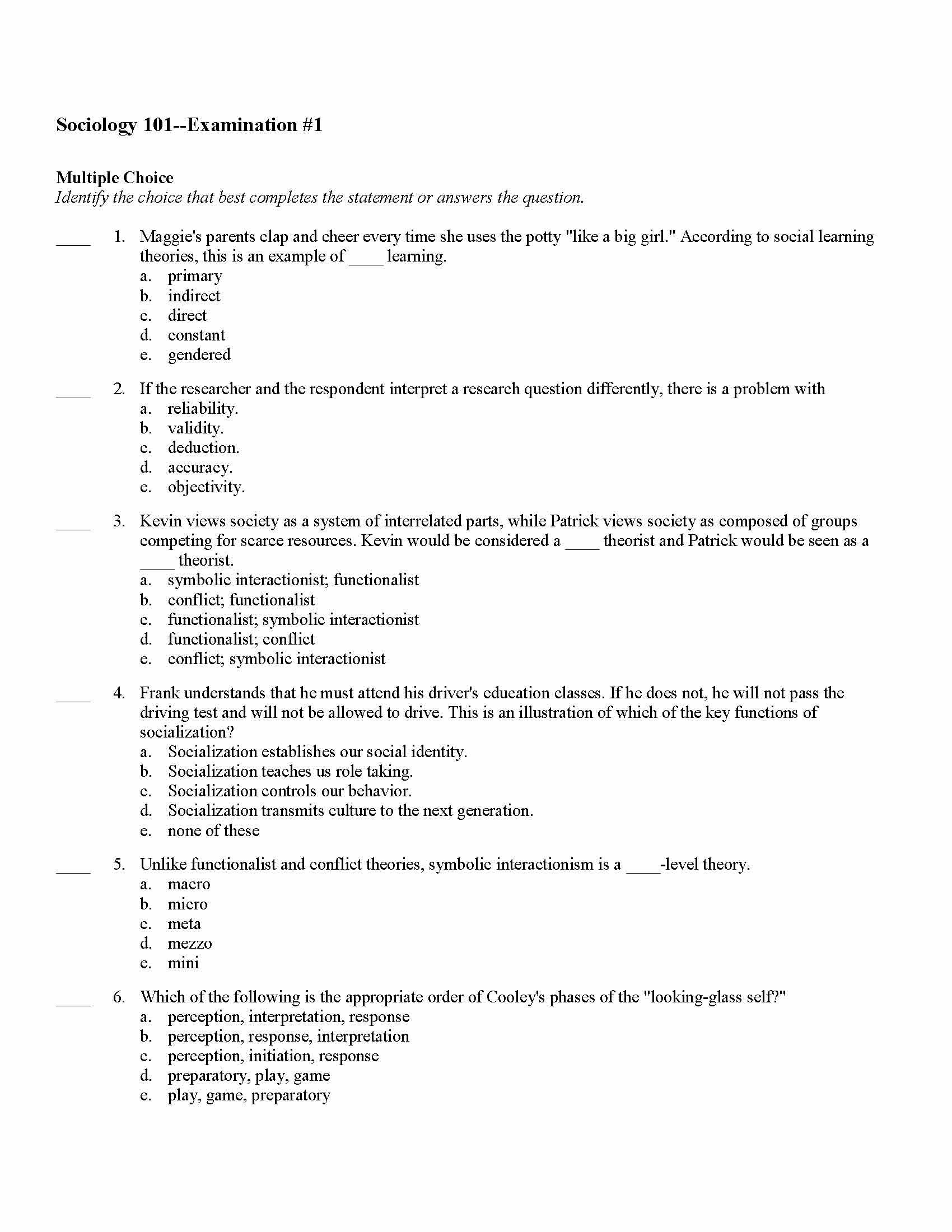 Introduction to Sociology
