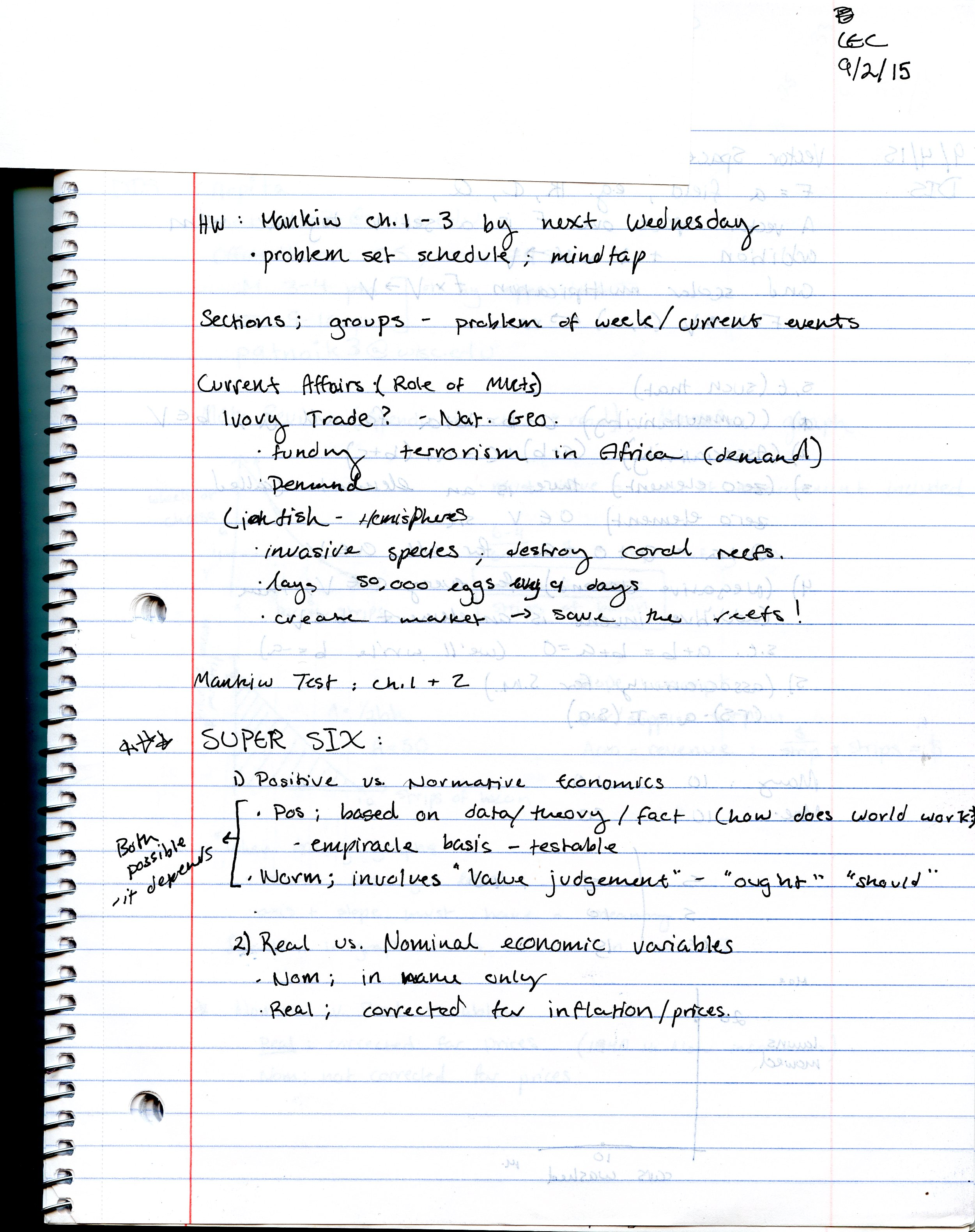 Notes 9/9/15