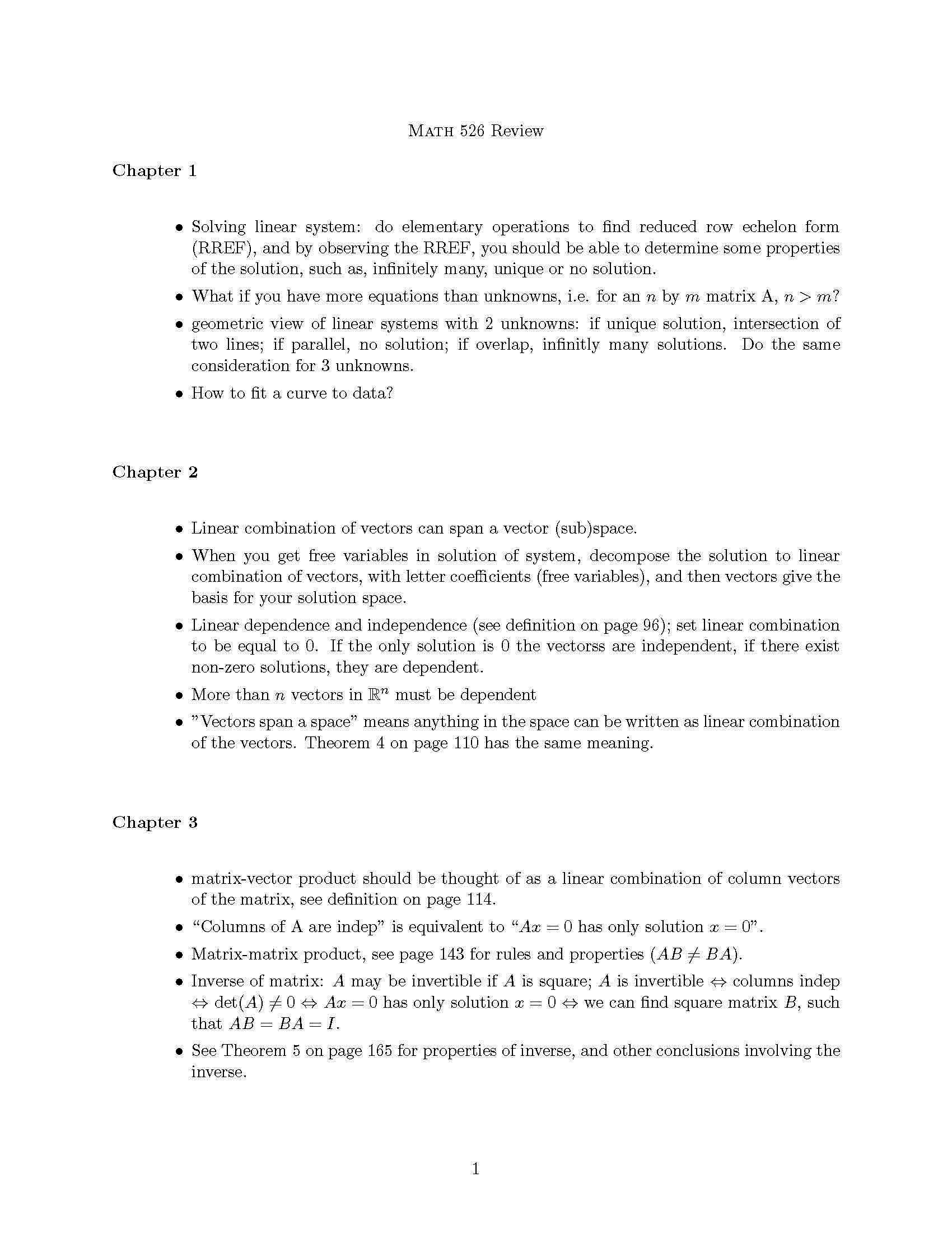 NUMERICAL LINEAR ALGEBRA