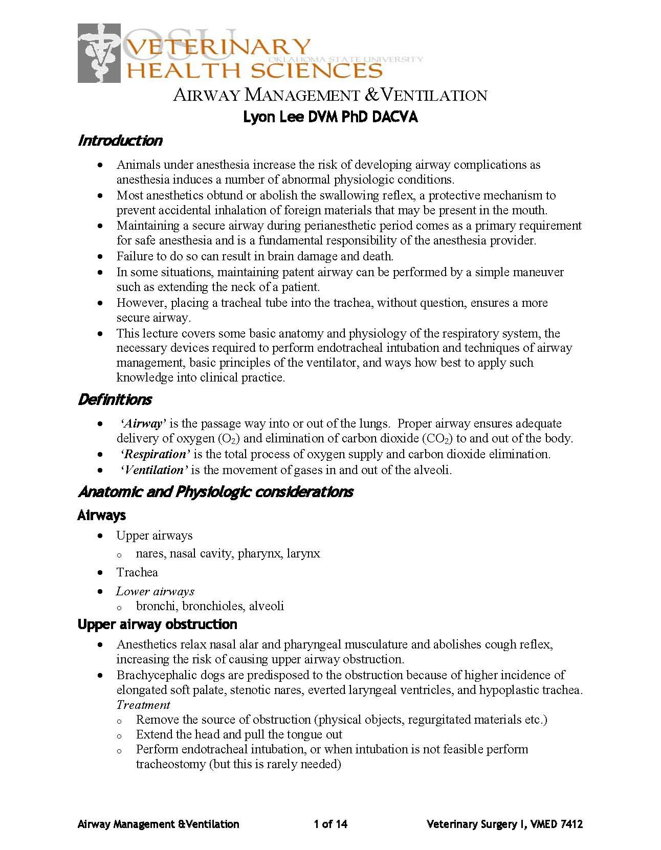 ANESTHESIOLOGY