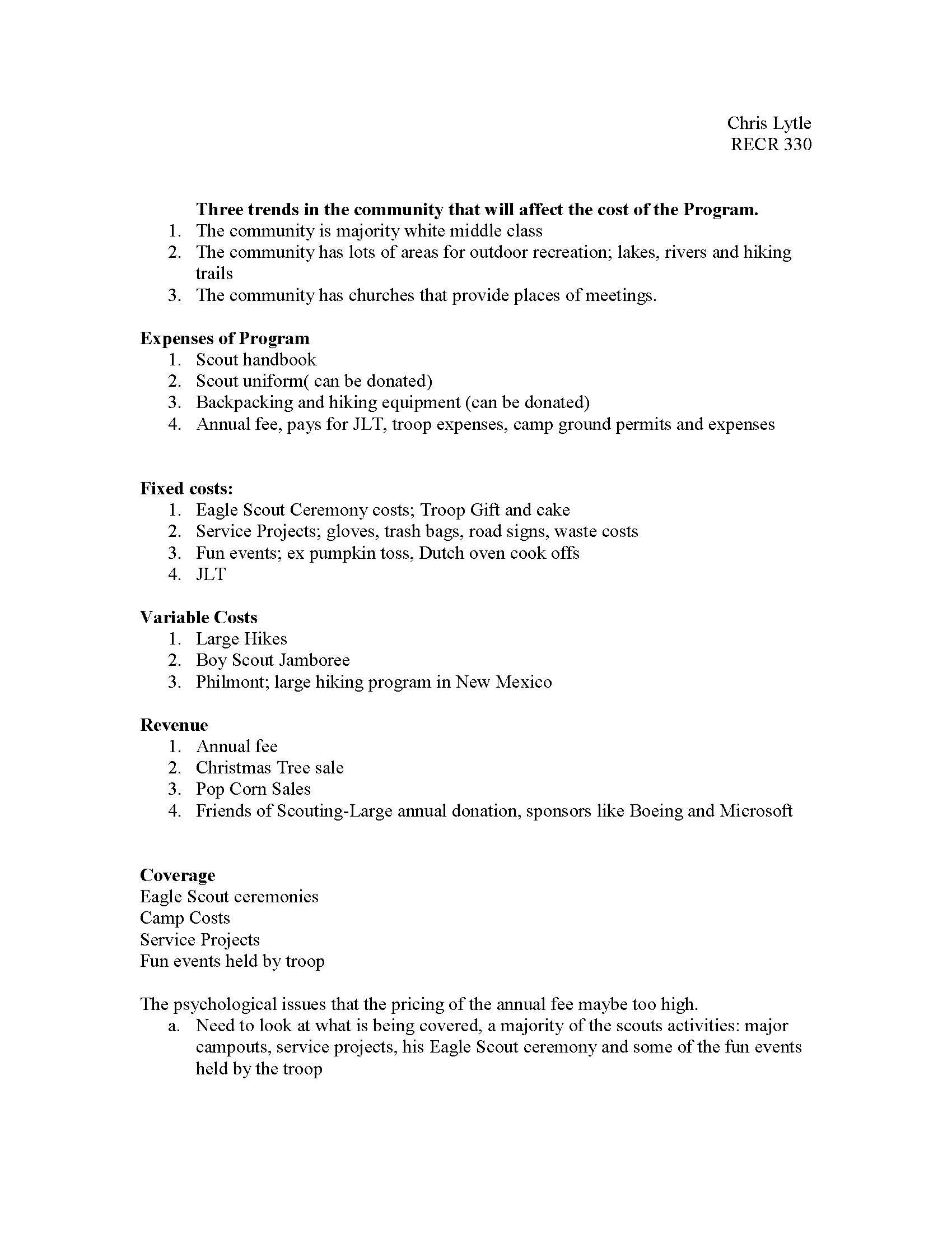 Programming and Leadership in Sport and Recreation