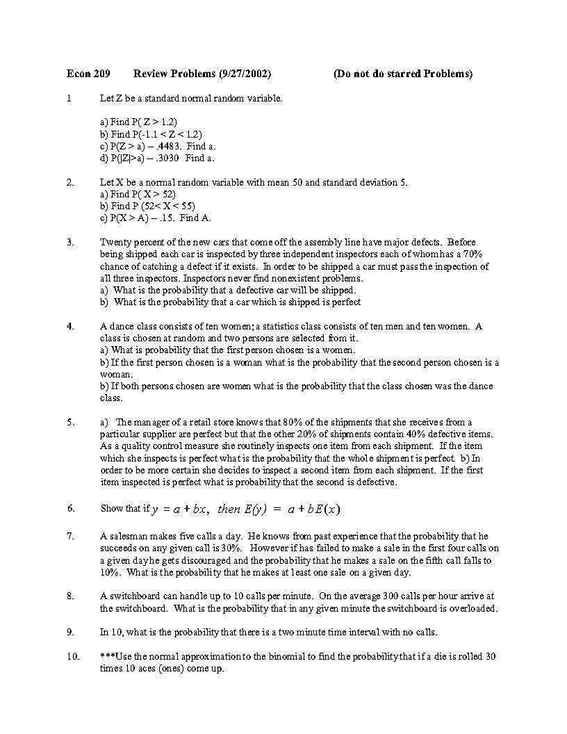 Probability and Statistics