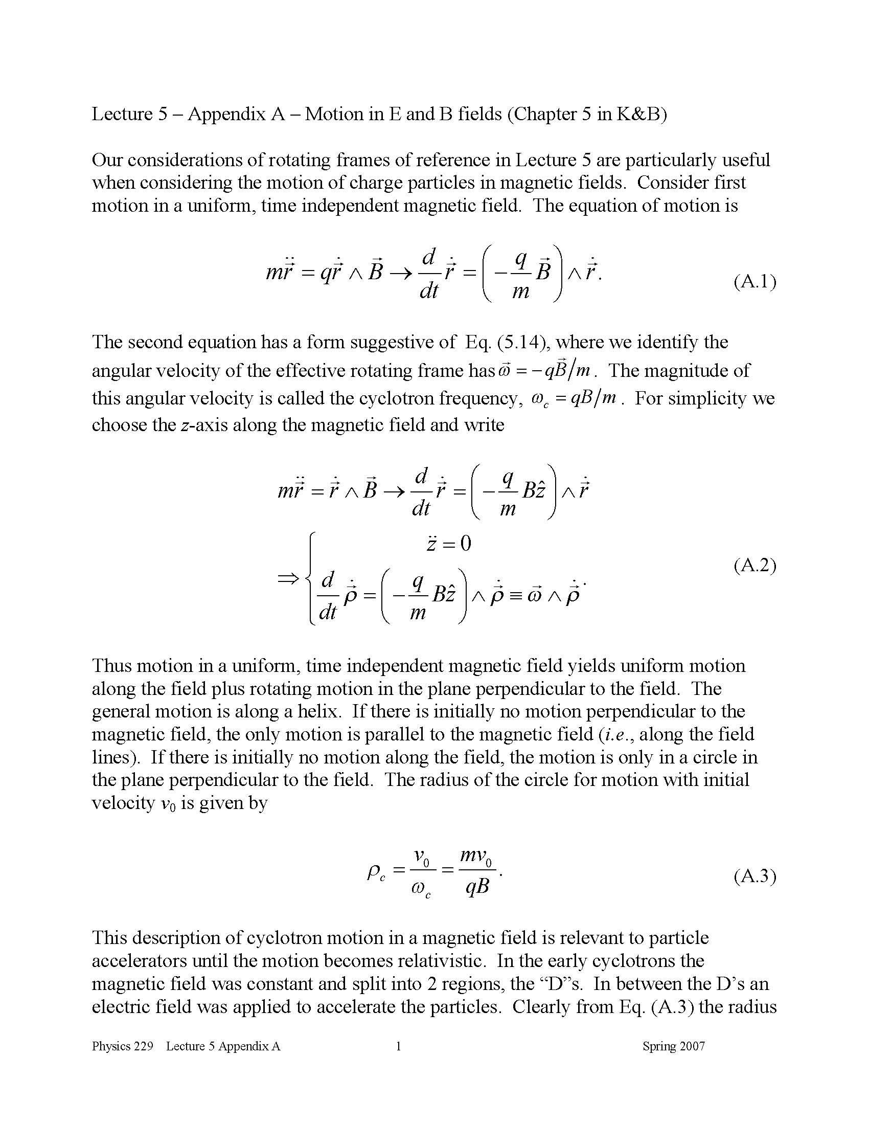MATH &CLAS MECHANICS
