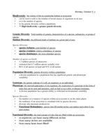 Biodiversity, Conservation biology & Ecological Restoration