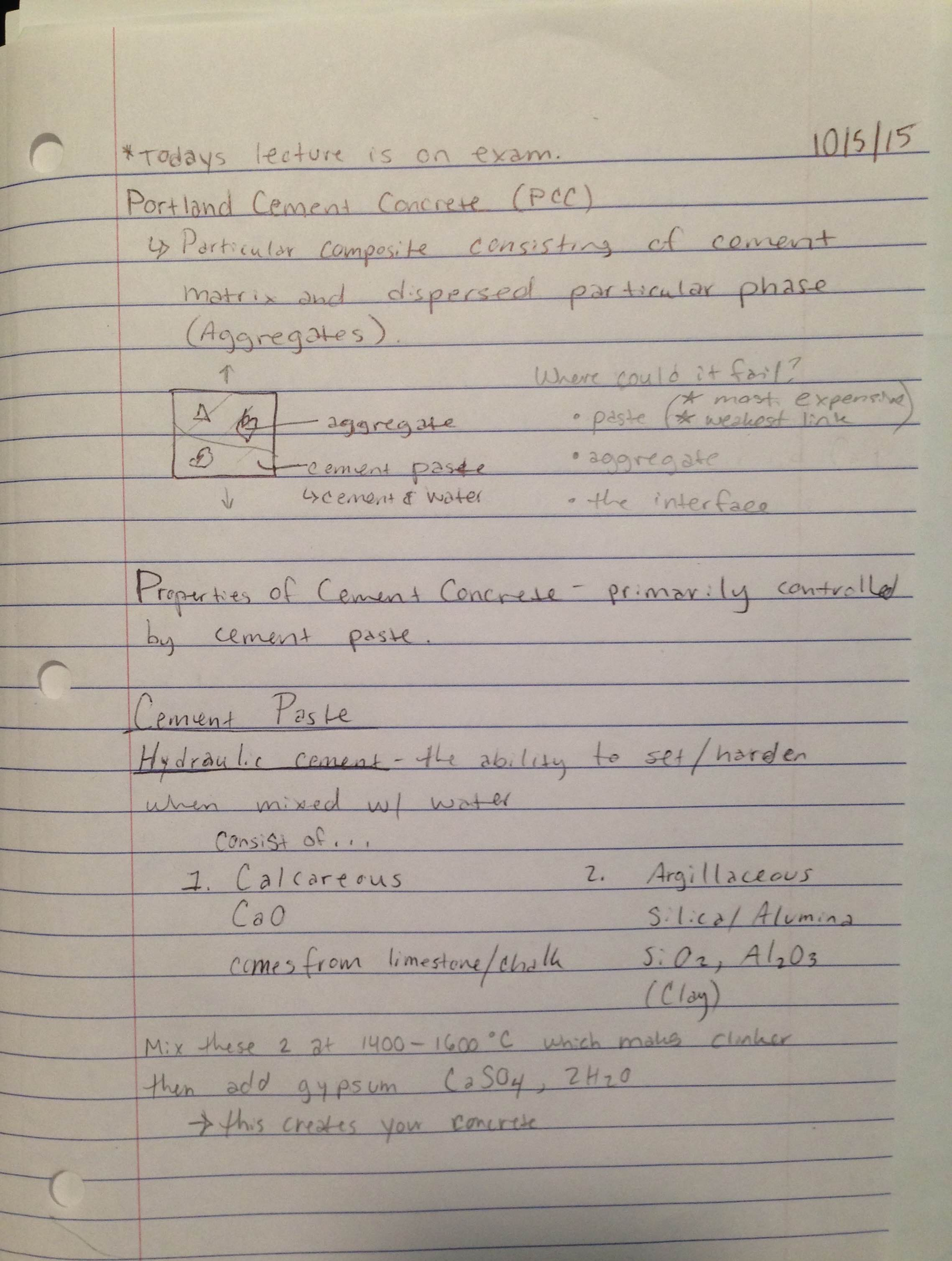 First Part of Cement Notes 