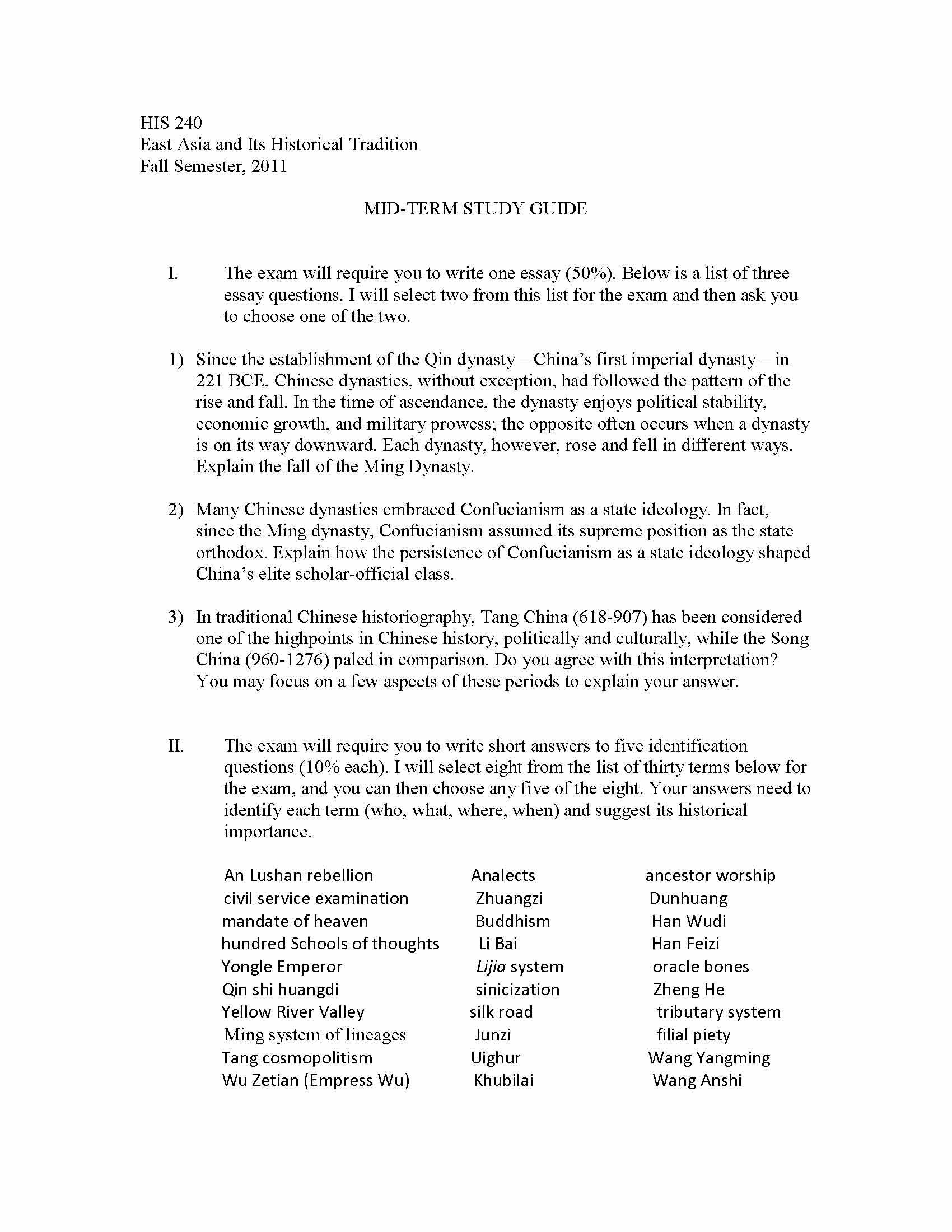 East Asia And Its Historic Tradition