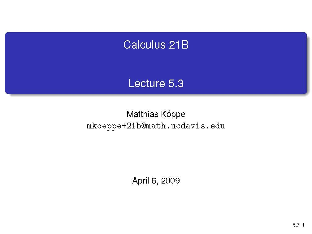 Calculus
