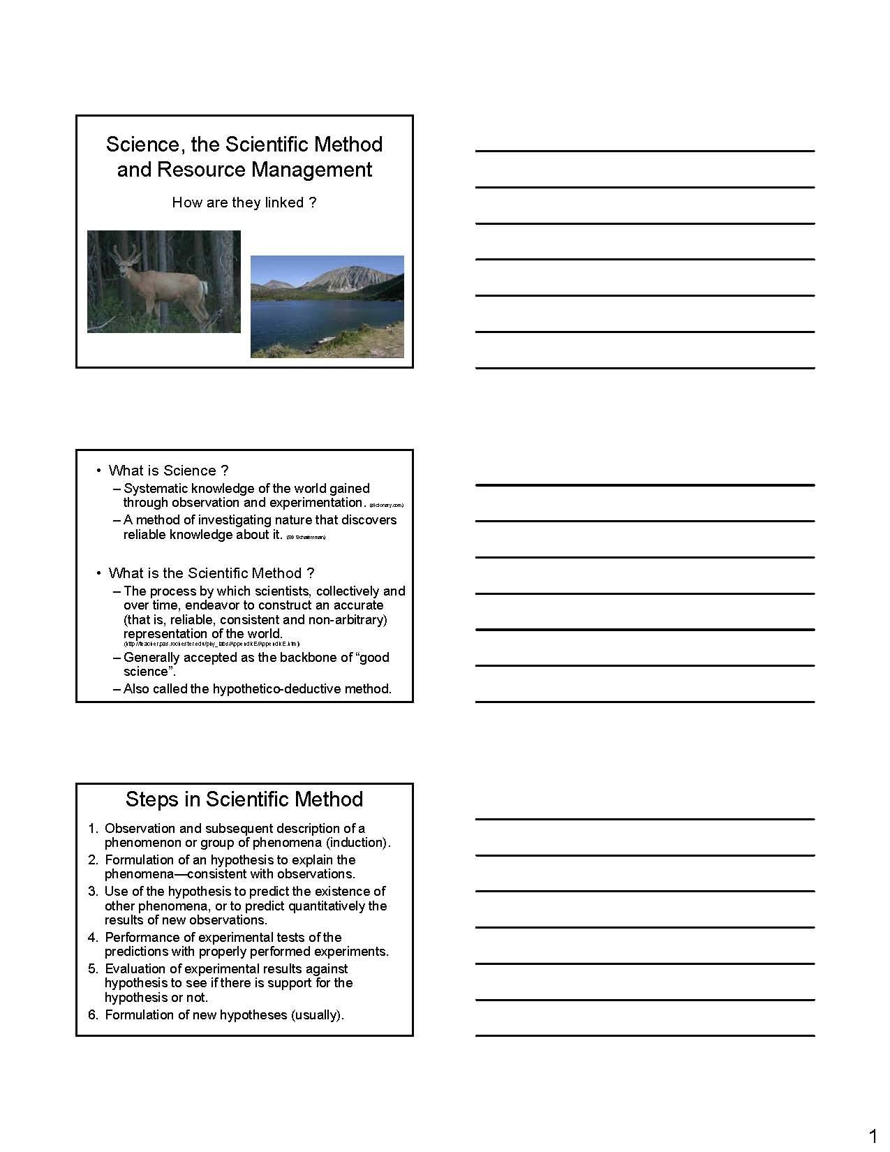 Monitoring and Assessment in Natural Resource and Environmental Management