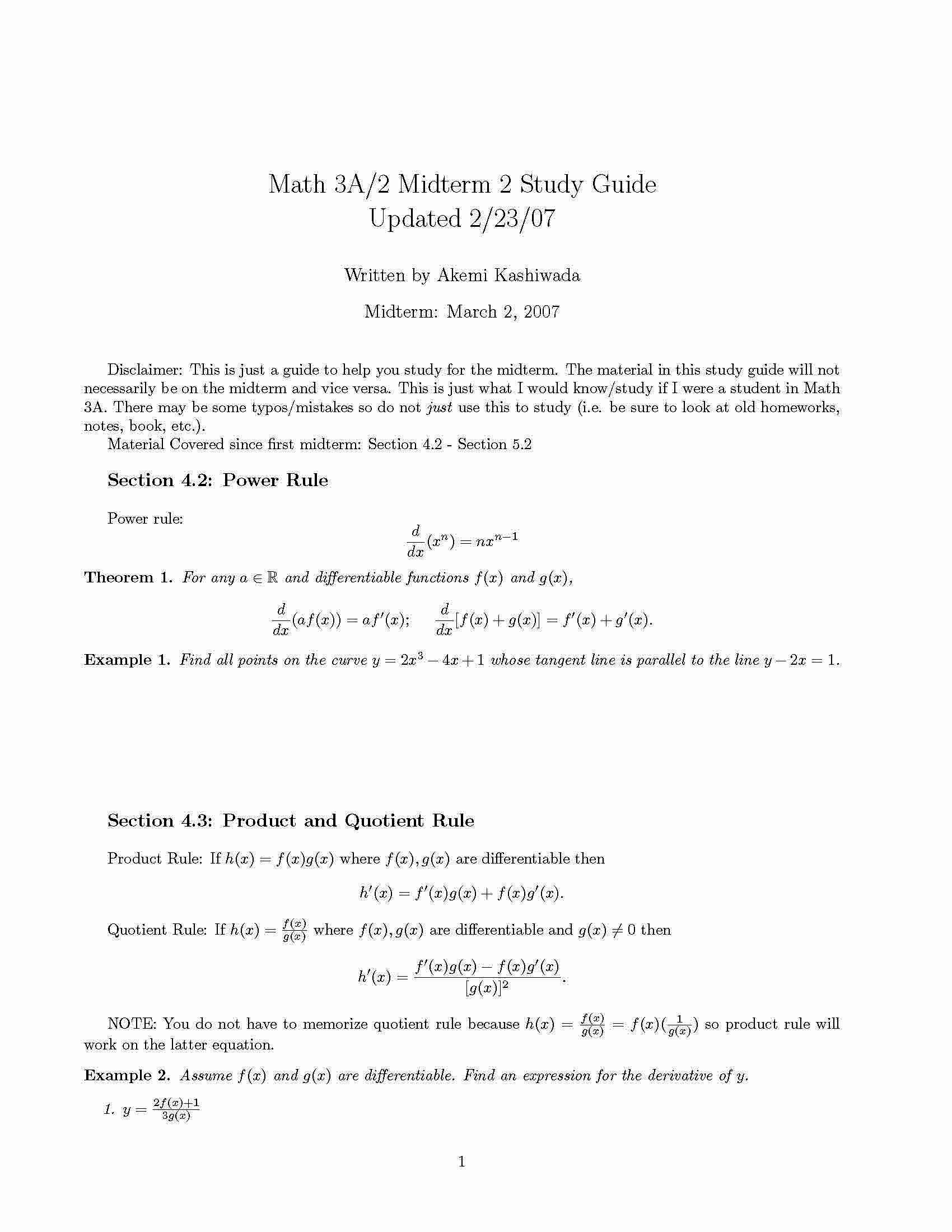 Calculus for Life Sciences Students