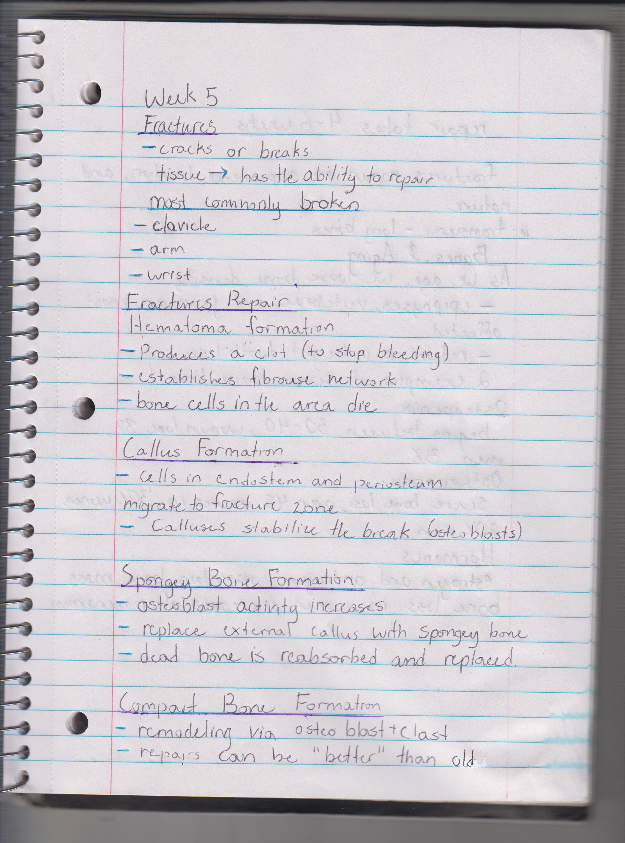 MCB 244: Week 5 Lecture Summary notes