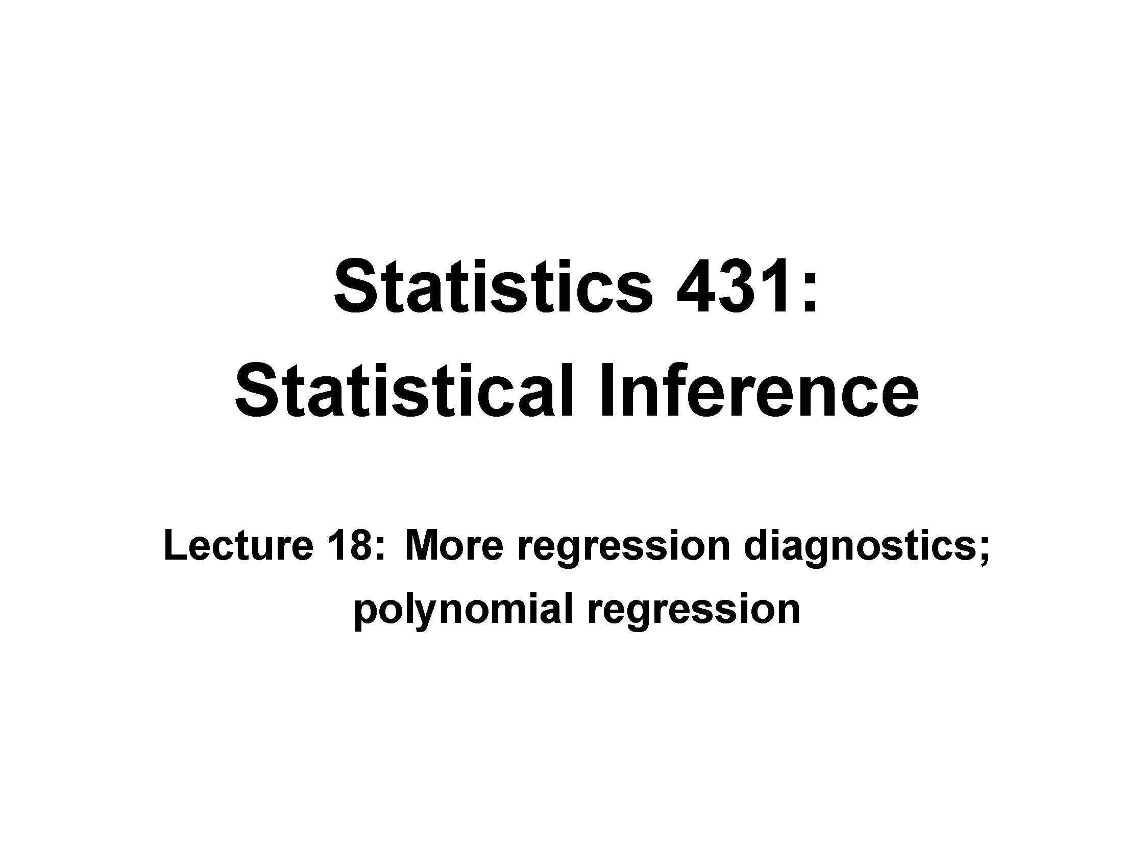 STATISTICALINFERENCE