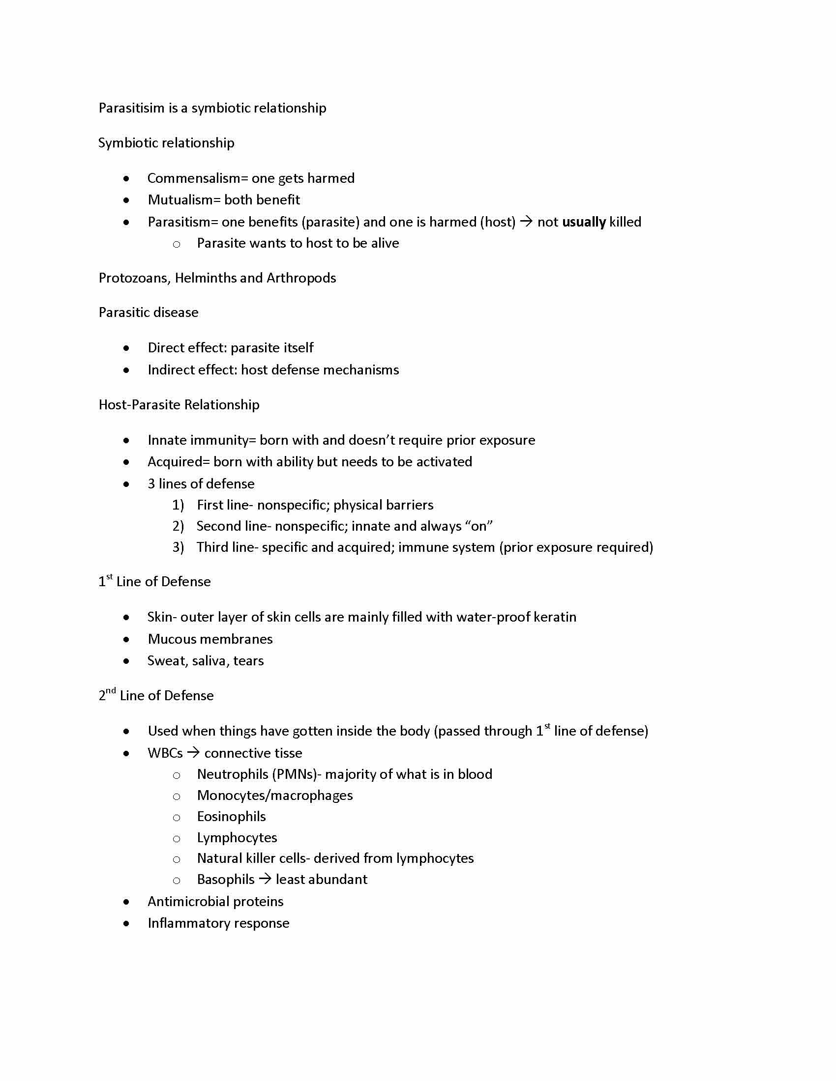 PARASITOLOGY